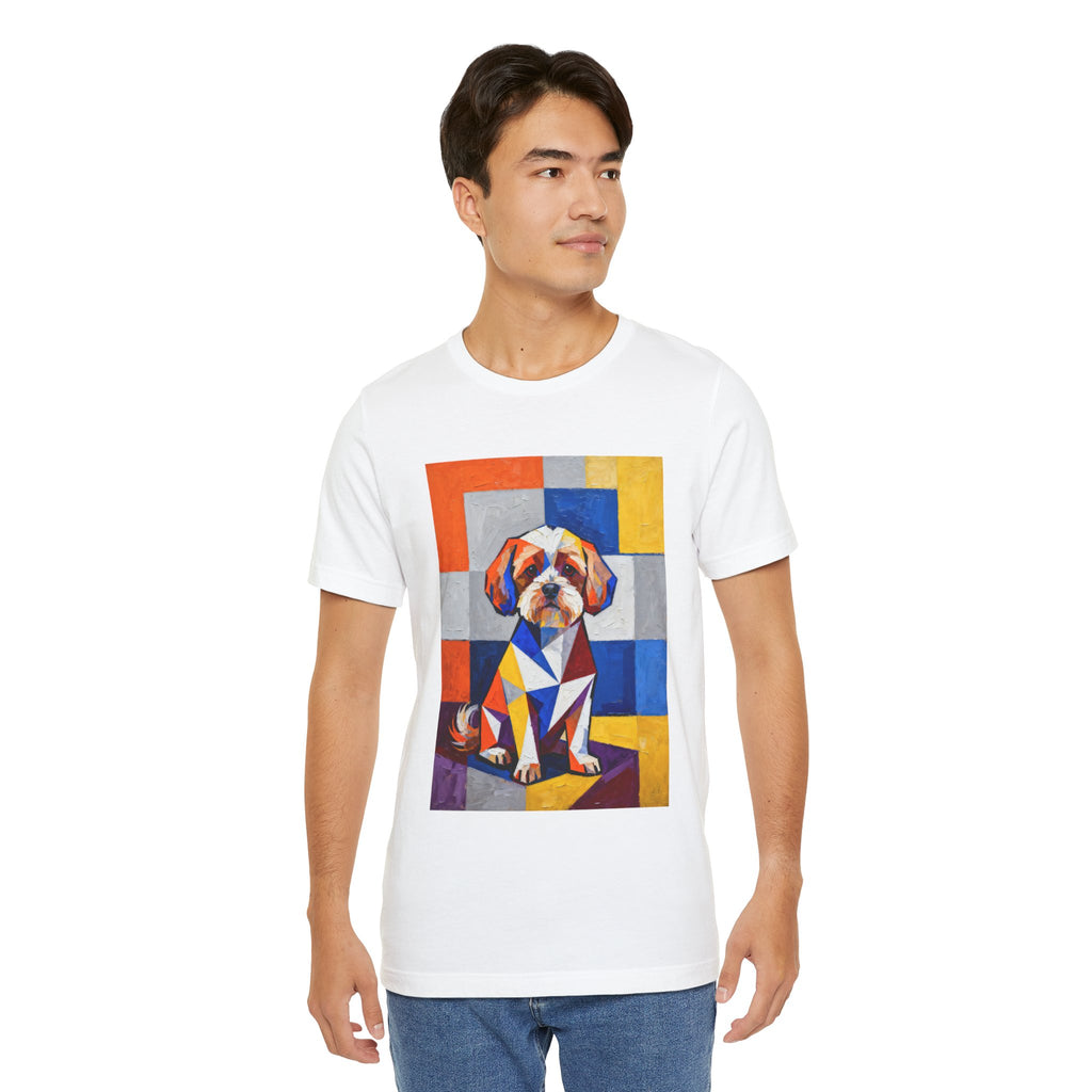 Maltipoo T Shirt | Living Work of Art Collection | Cubist Style