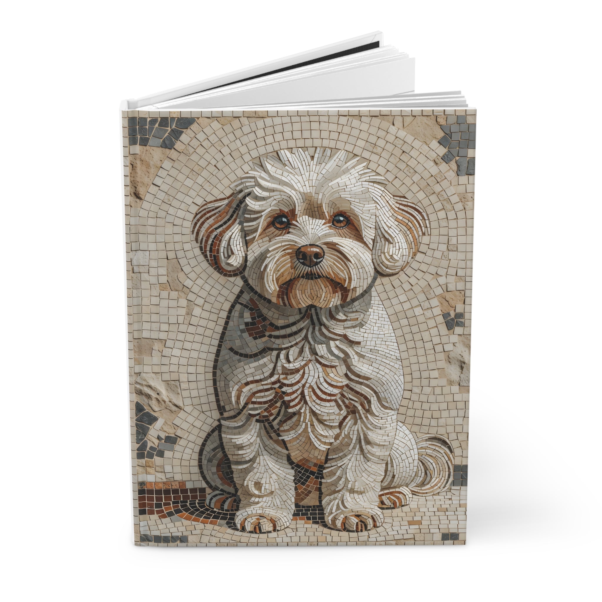 Bichon Frise Notebook | Living Work of Art Collection | Mosaic Style