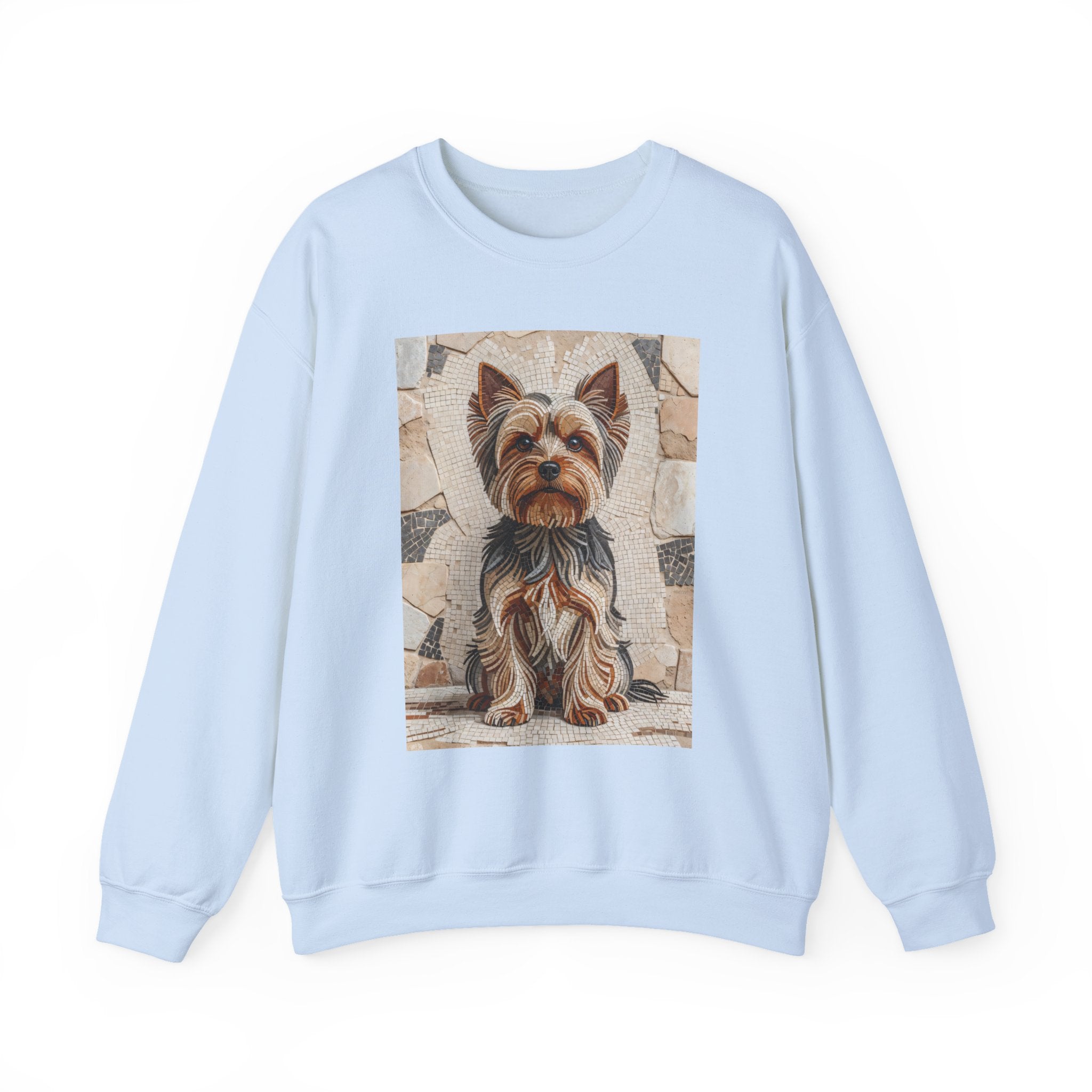Yorkshire Terrier Sweatshirt | Living Work of Art Collection | Mosaic Style