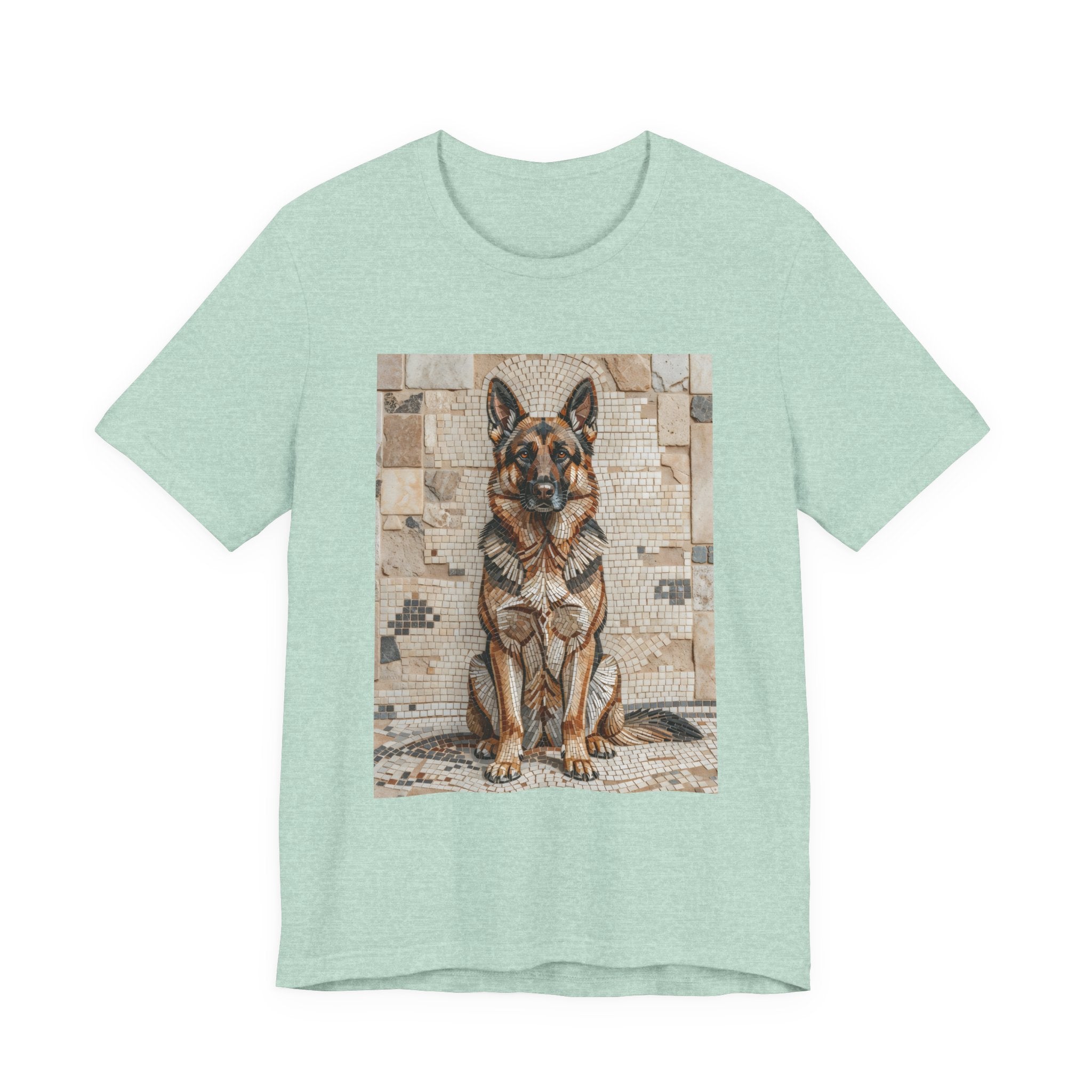 German Shepherd T Shirt | Living Work of Art Collection | Mosaic Style