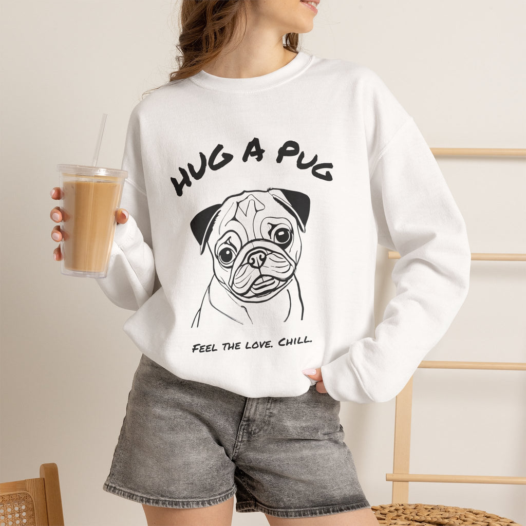 Pug Sweatshirt | Hug A Pug
