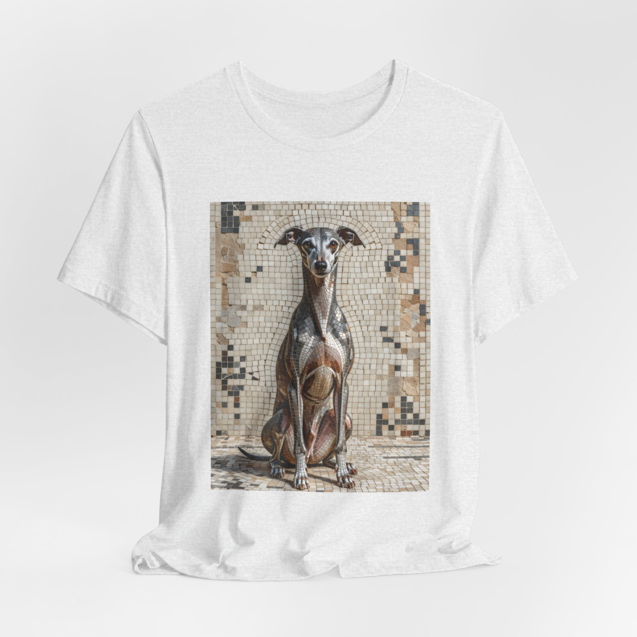 Italian Greyhound T Shirt | Living Work of Art Collection | Mosaic Style