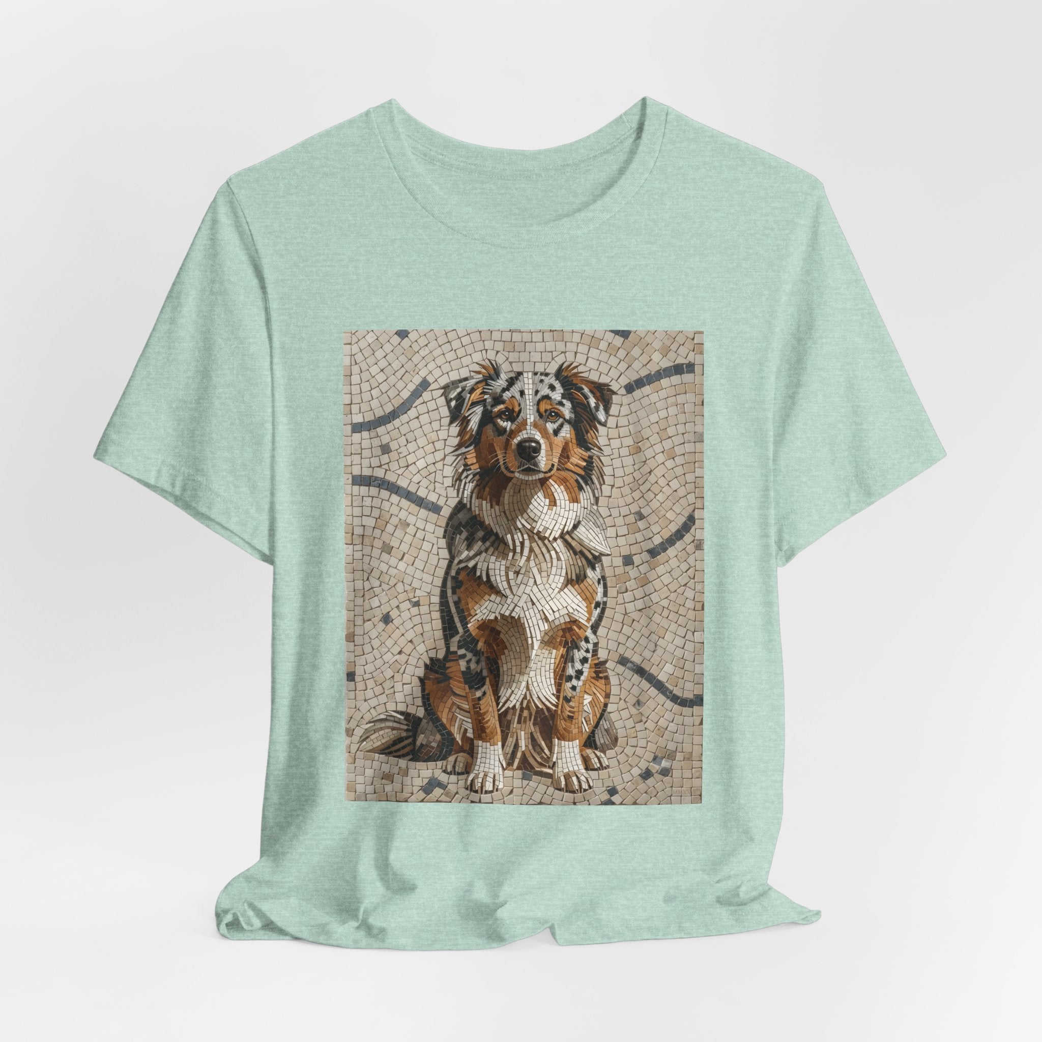 Australian Shepherd T Shirt | Living Work of Art Collection | Mosaic Style