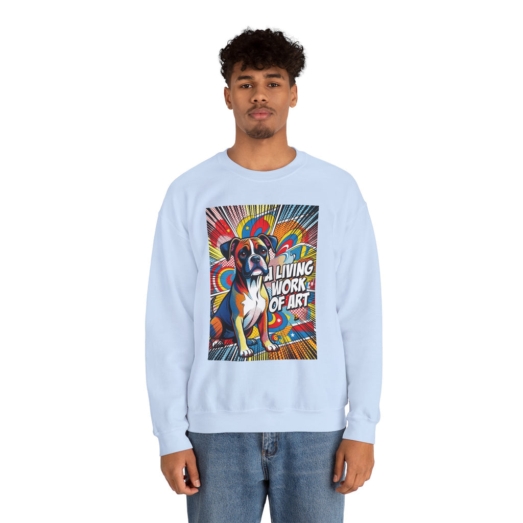 Boxer Sweatshirt | Living Work of Art Collection | Pop Art