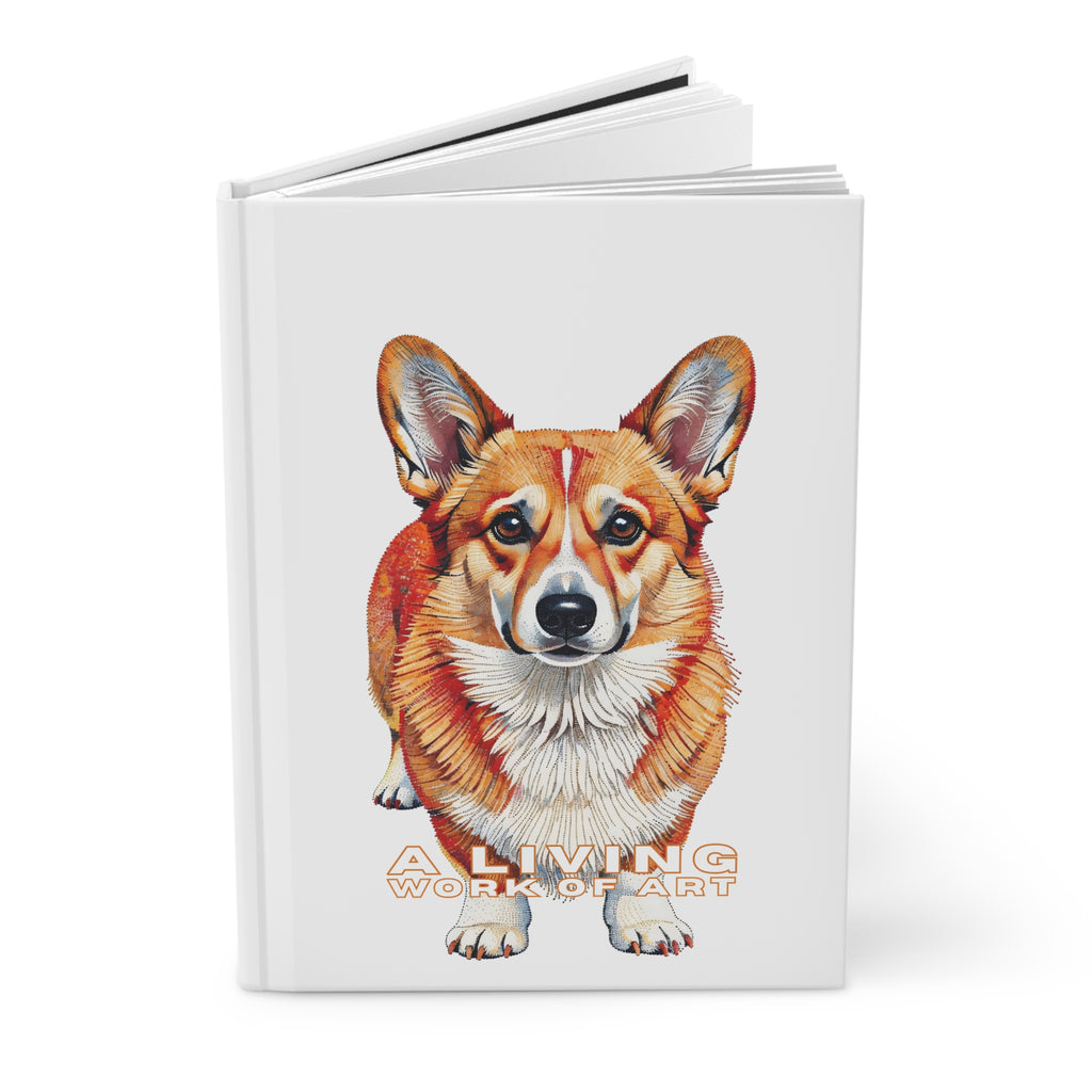 Corgi Notebook | Living Work of Art Collection | Pointillism Style