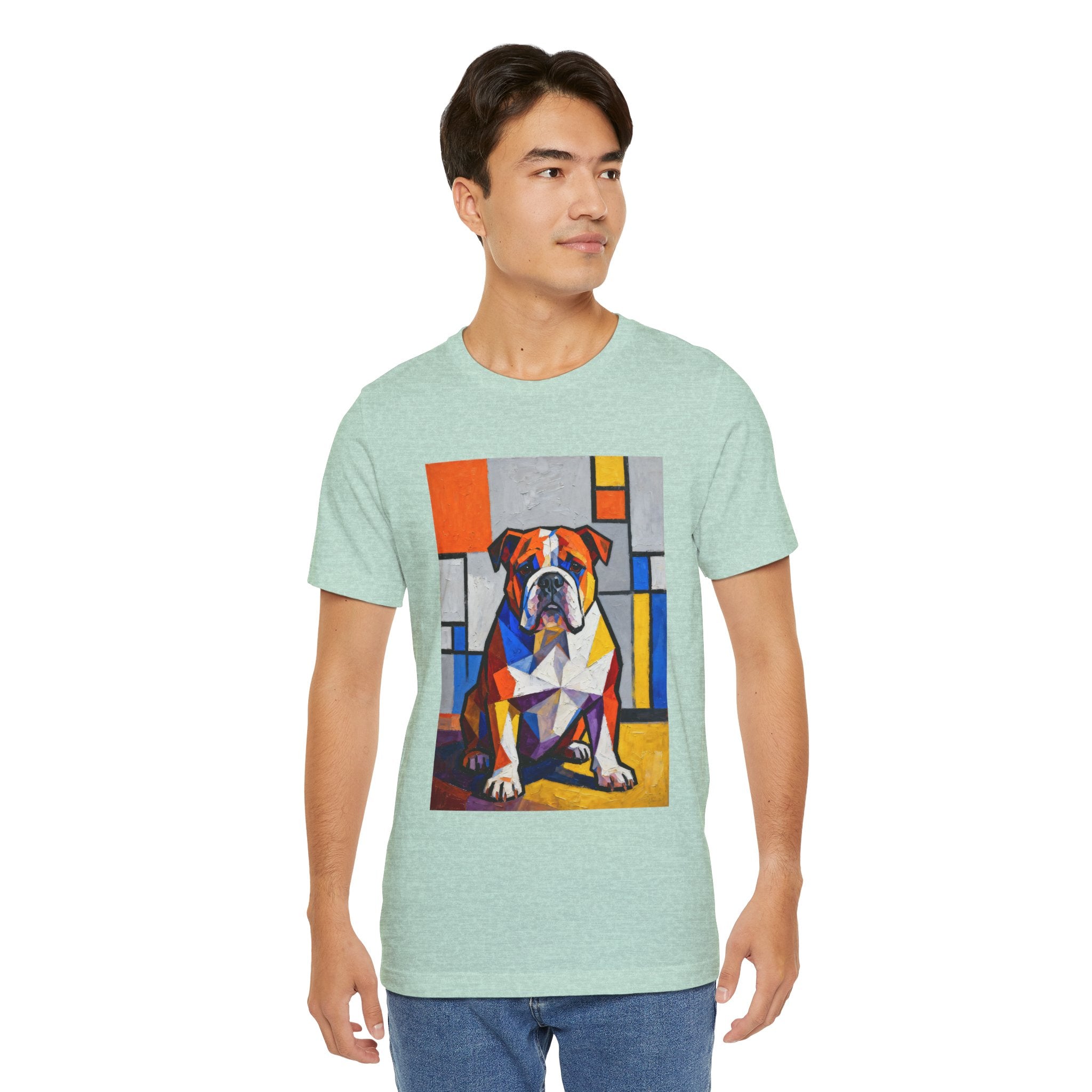 Bulldog T Shirt | Living Work of Art Collection | Cubist Style