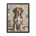 Beagle Canvas Wall Art | Living Work of Art Collection | Mosaic Style Print