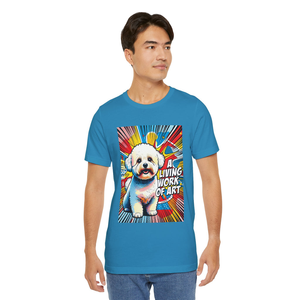 Bichon Frise T Shirt | Living Work of Art Collection | Pop Art
