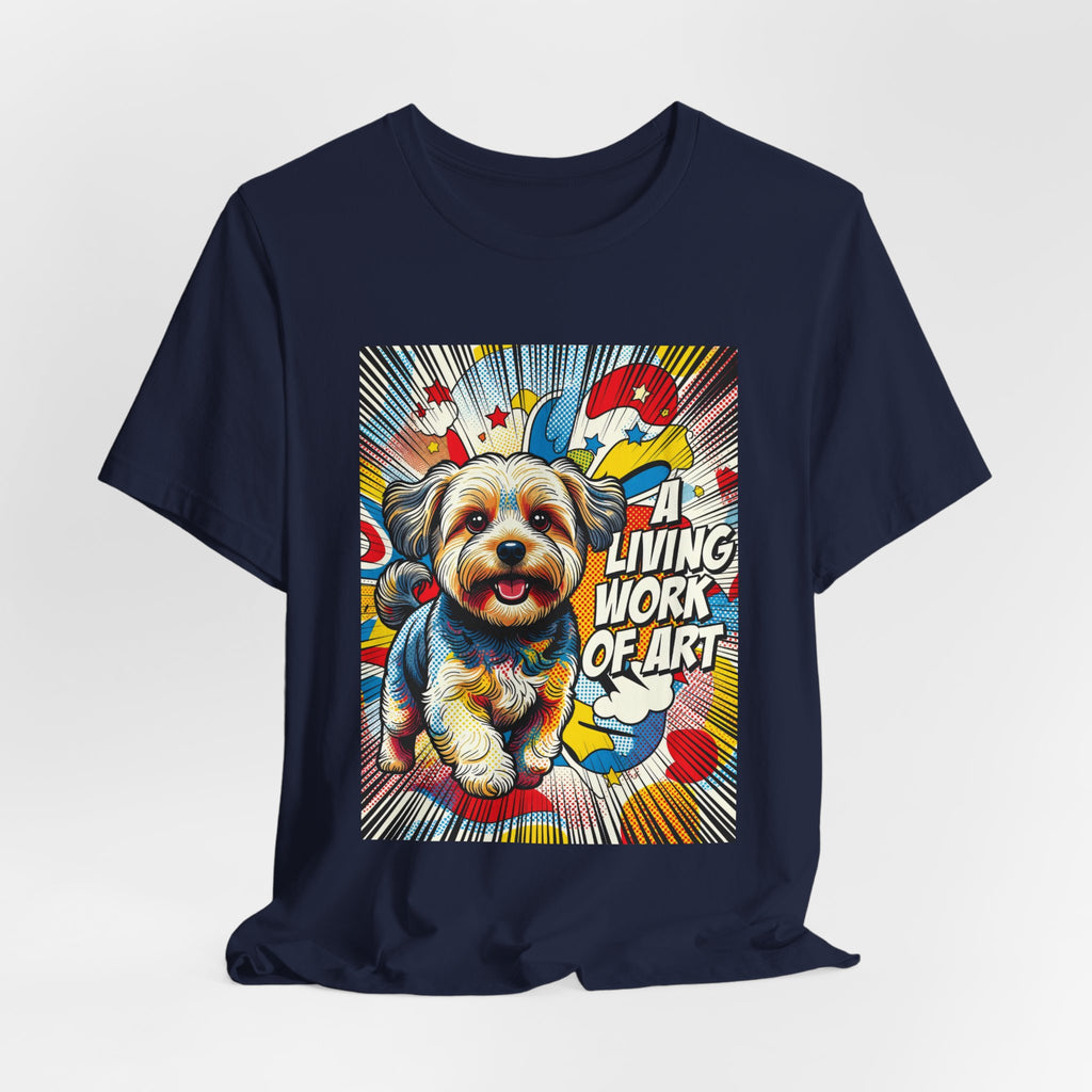 Yorkipoo T Shirt | Living Work of Art Collection | Pop Art