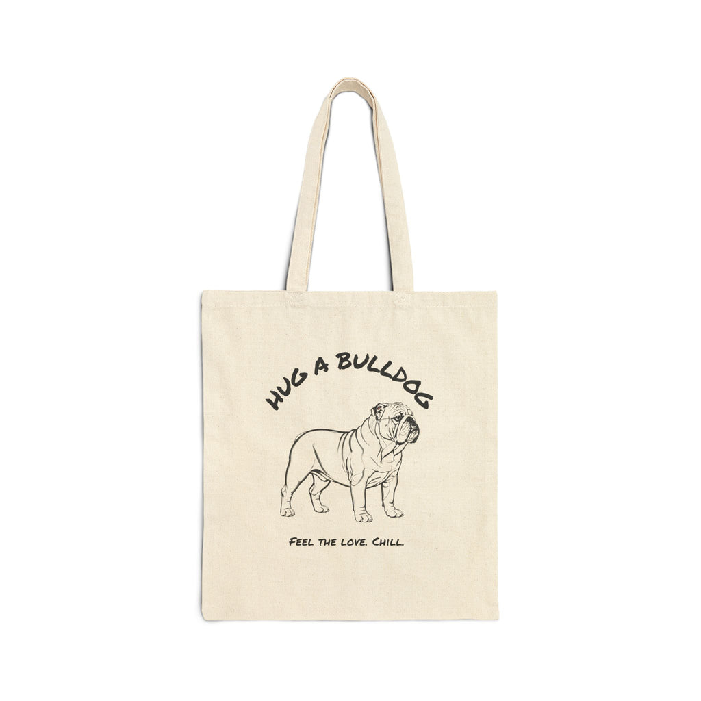Bulldog Tote Bag | Hug a Bulldog
