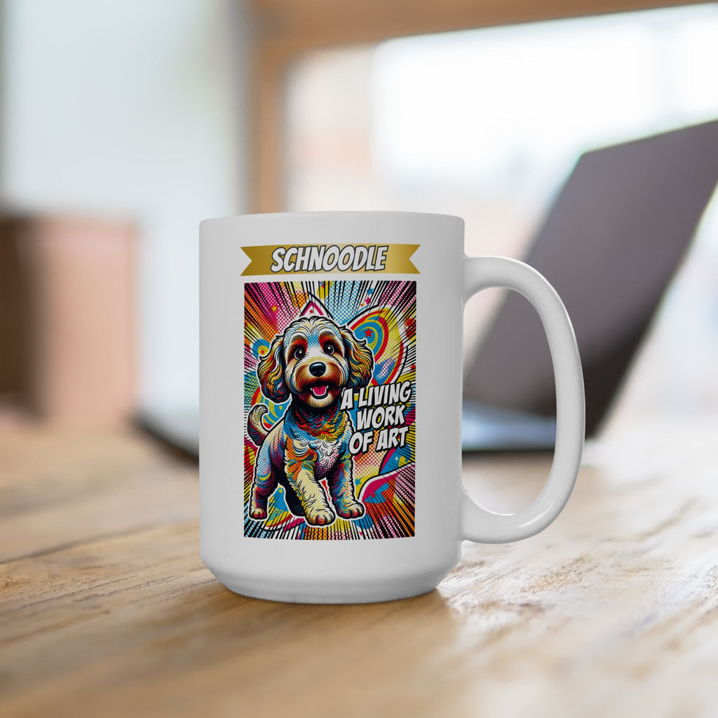 Schnoodle Coffee Mug | Living Work of Art Collection | Pop Art