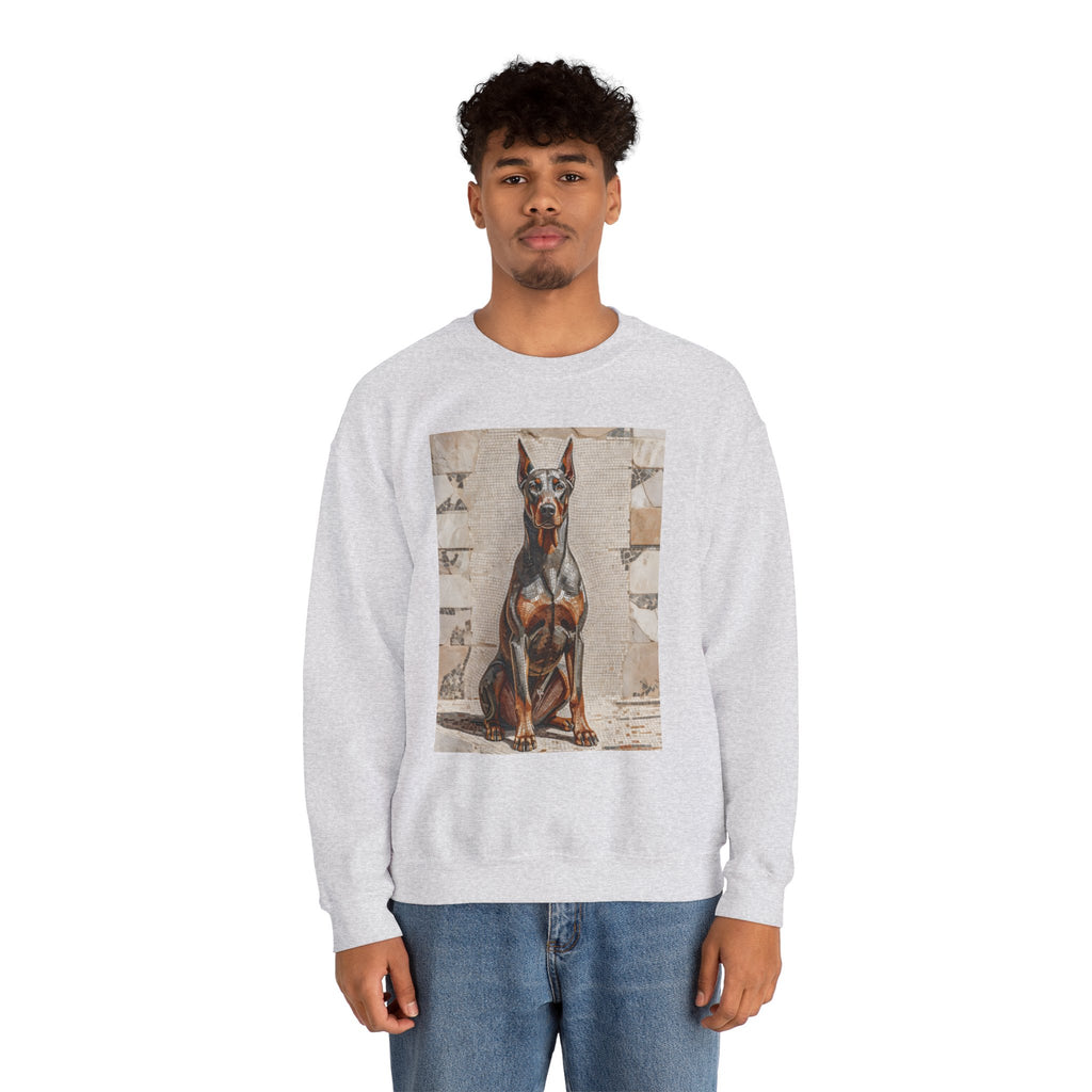 Doberman Pinscher Sweatshirt | Living Work of Art Collection | Mosaic Style