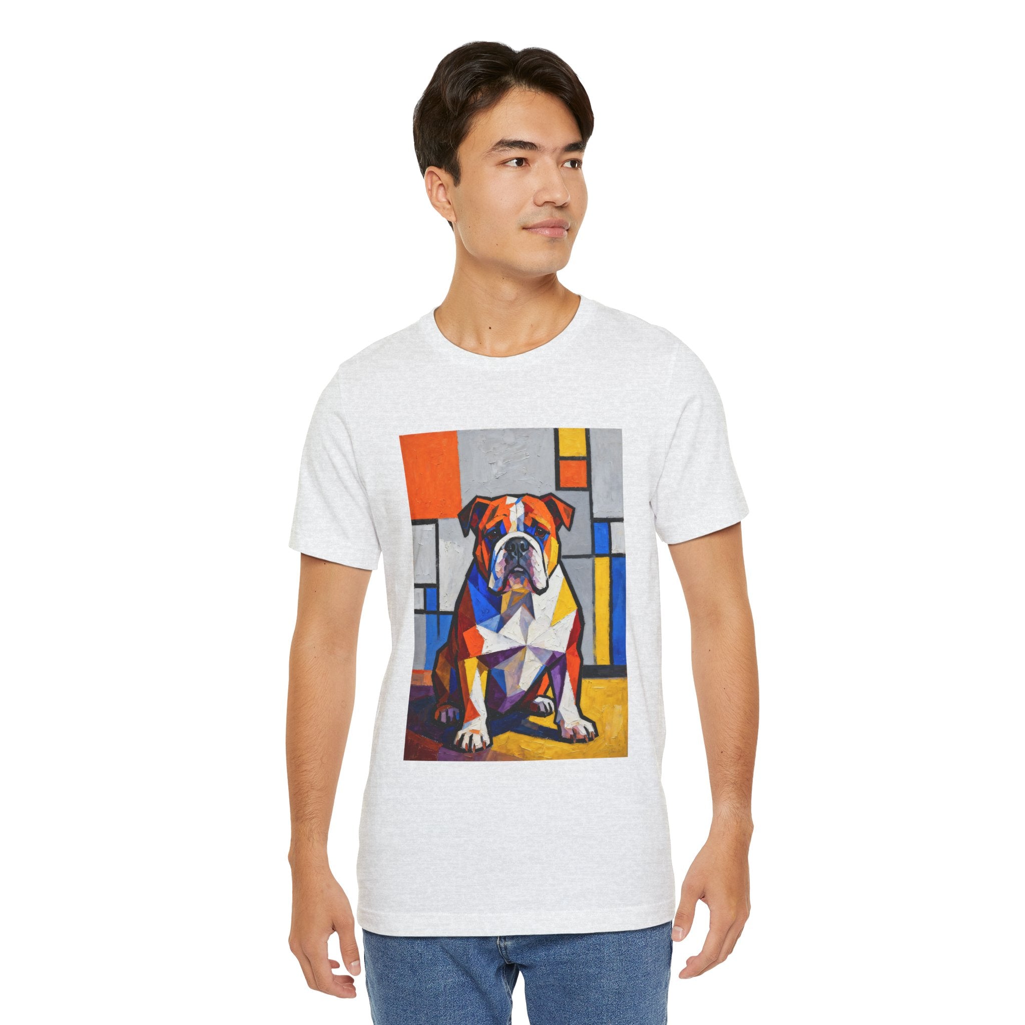 Bulldog T Shirt | Living Work of Art Collection | Cubist Style