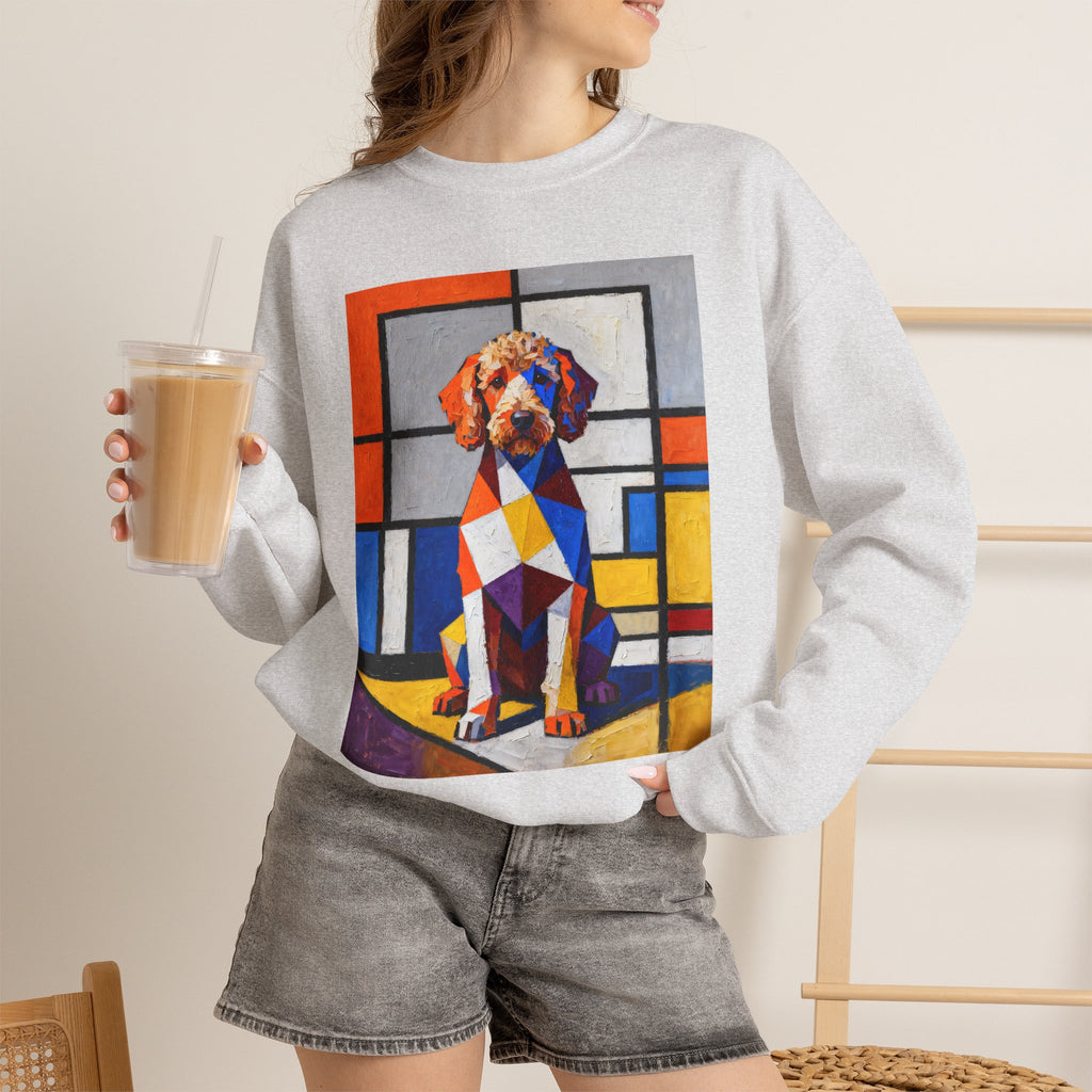 Labradoodle Sweatshirt | Living Work of Art Collection | Cubist Style