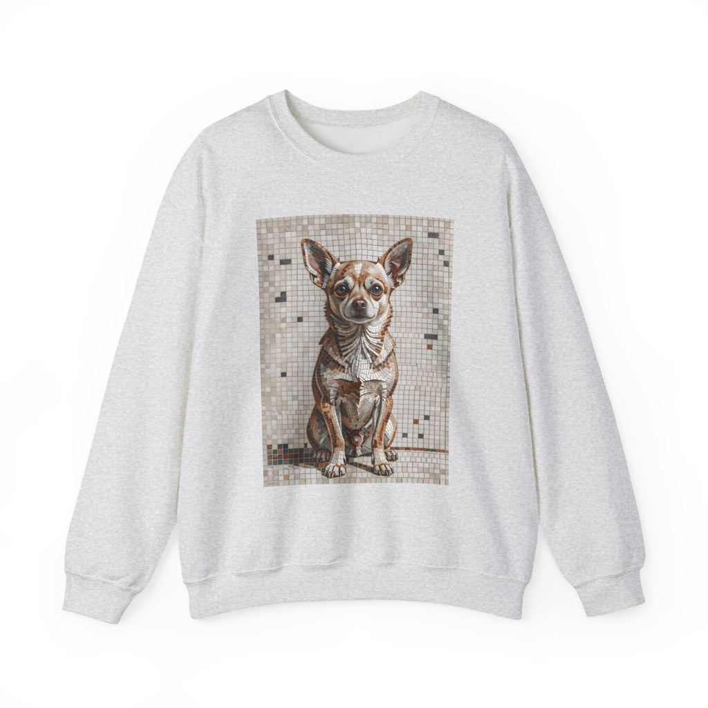 Chihuahua Sweatshirt | Living Work of Art Collection | Mosaic Style