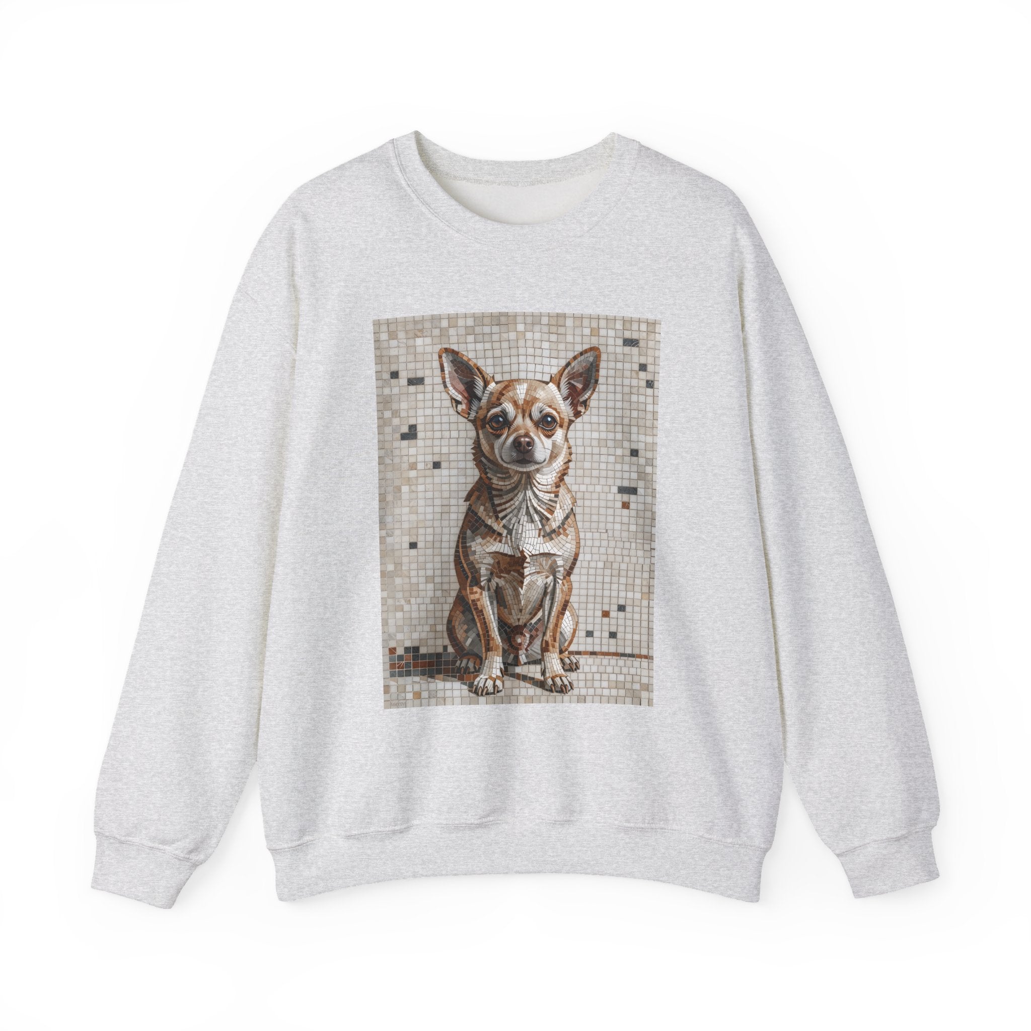 Chihuahua Sweatshirt | Living Work of Art Collection | Mosaic Style