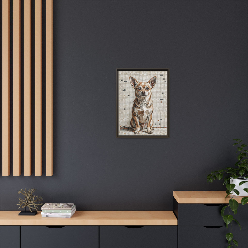 Chihuahua Canvas Wall Art | Living Work of Art Collection | Mosaic Style Print