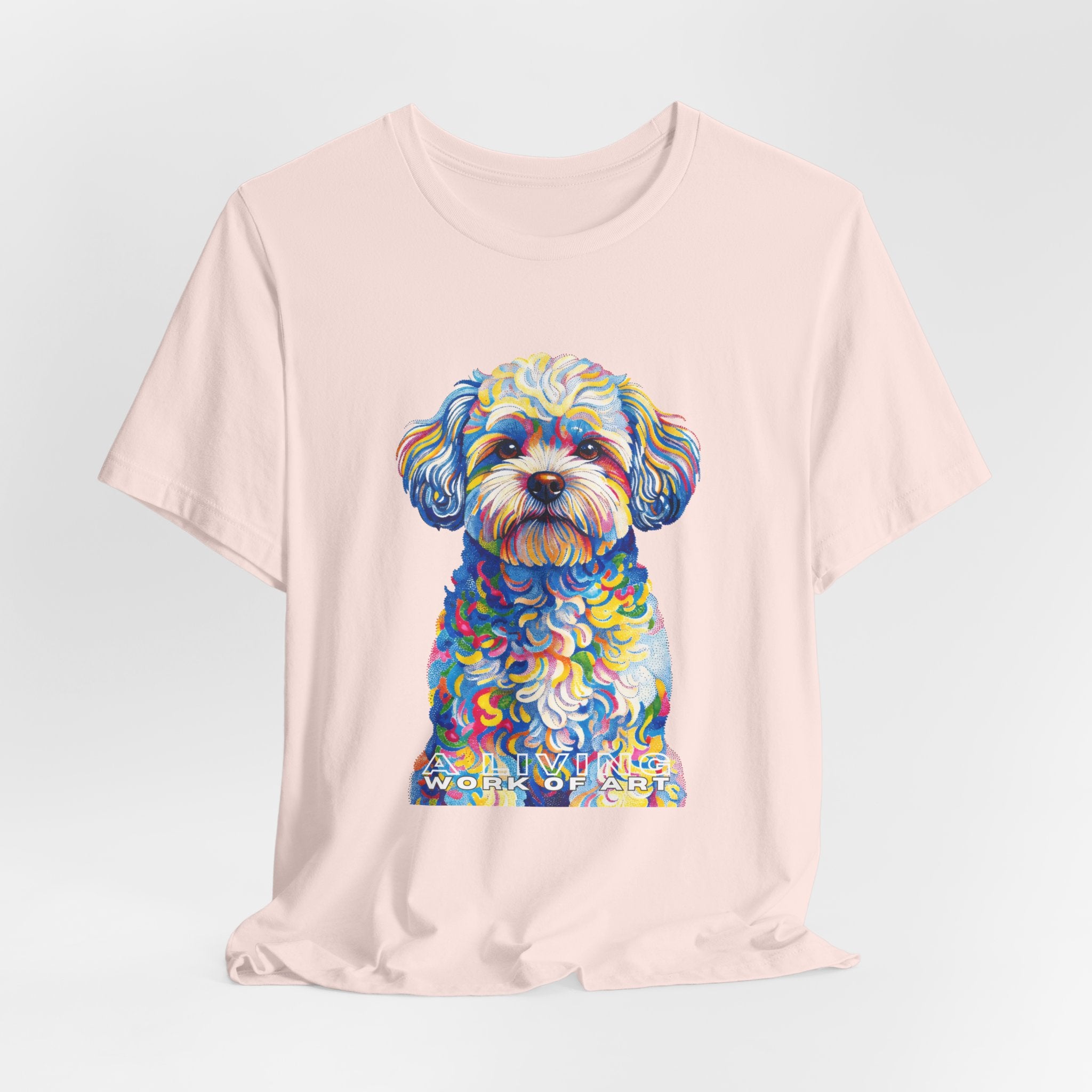Shih-Poo T Shirt | Living Work of Art Collection | Pointillism Style