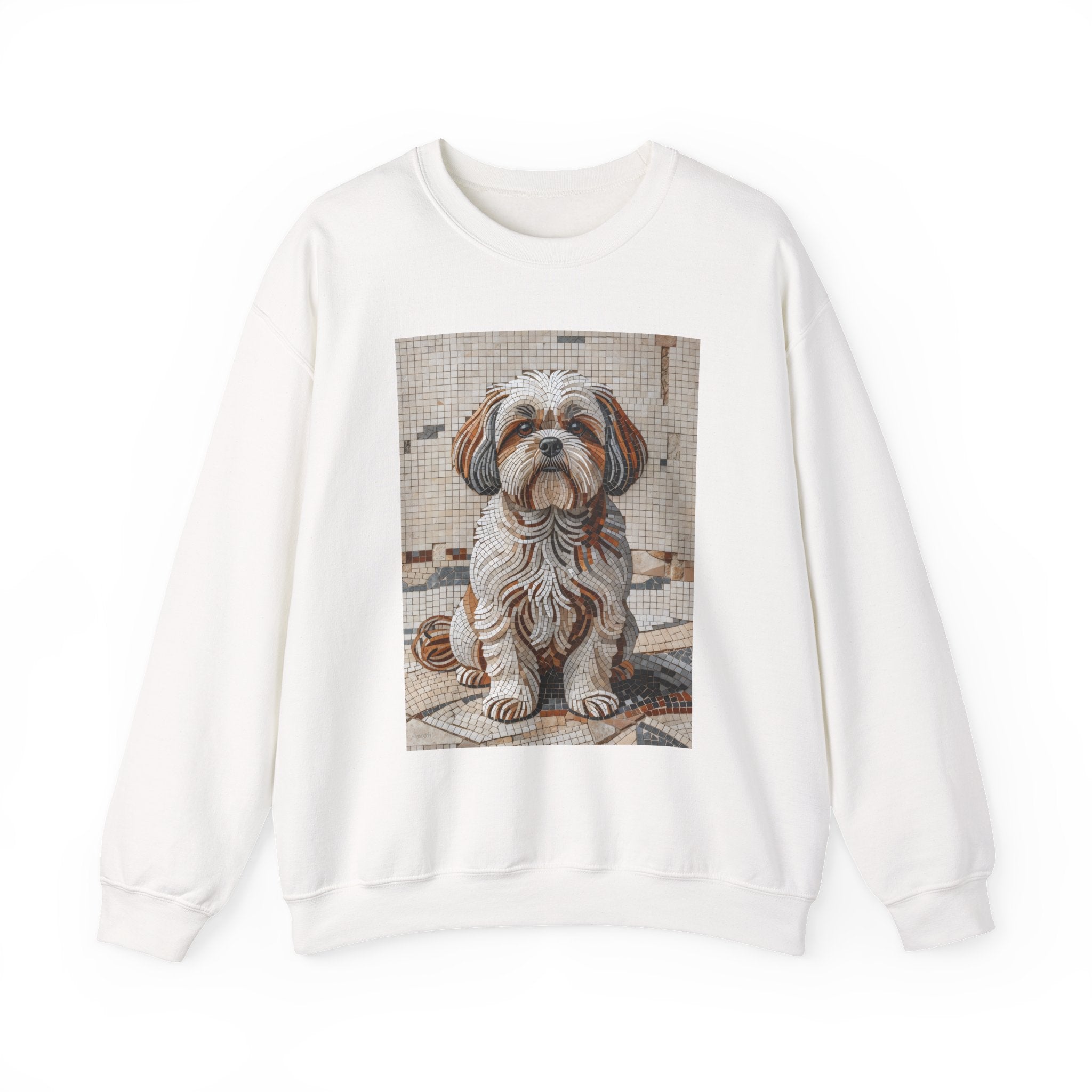 Shih Tzu Sweatshirt | Living Work of Art Collection | Mosaic Style