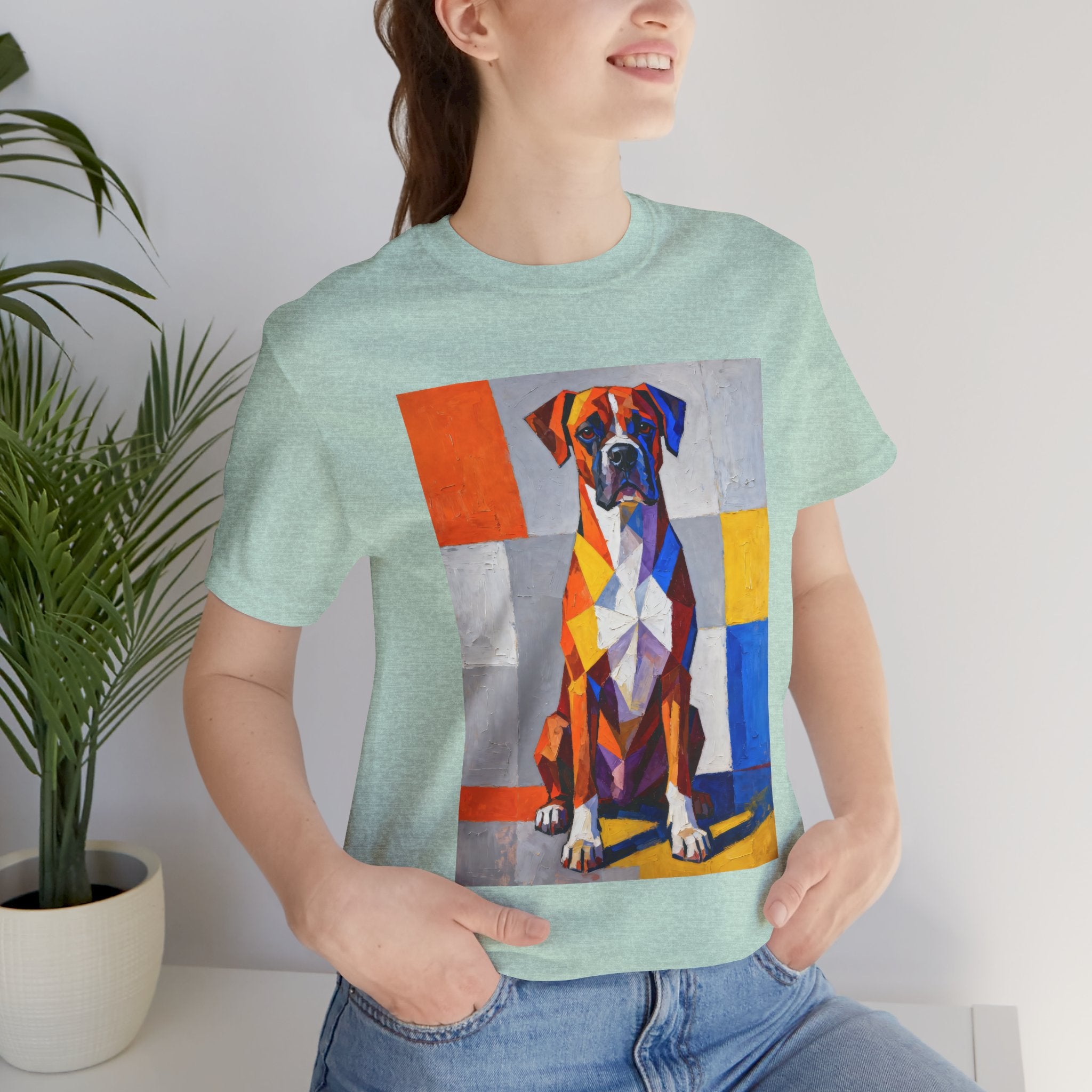 Boxer T Shirt | Living Work of Art Collection | Cubist Style