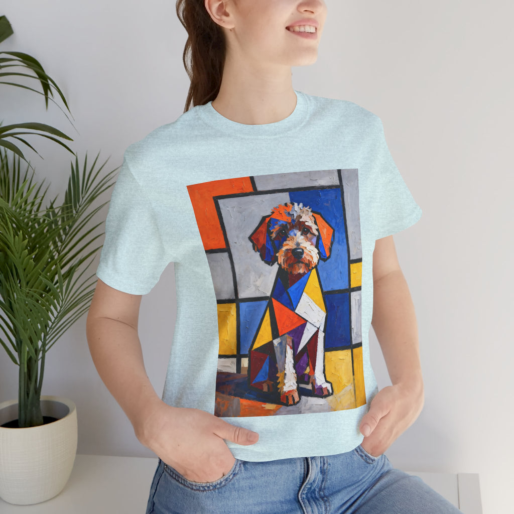 Schnoodle T Shirt | Living Work of Art Collection | Cubist Style