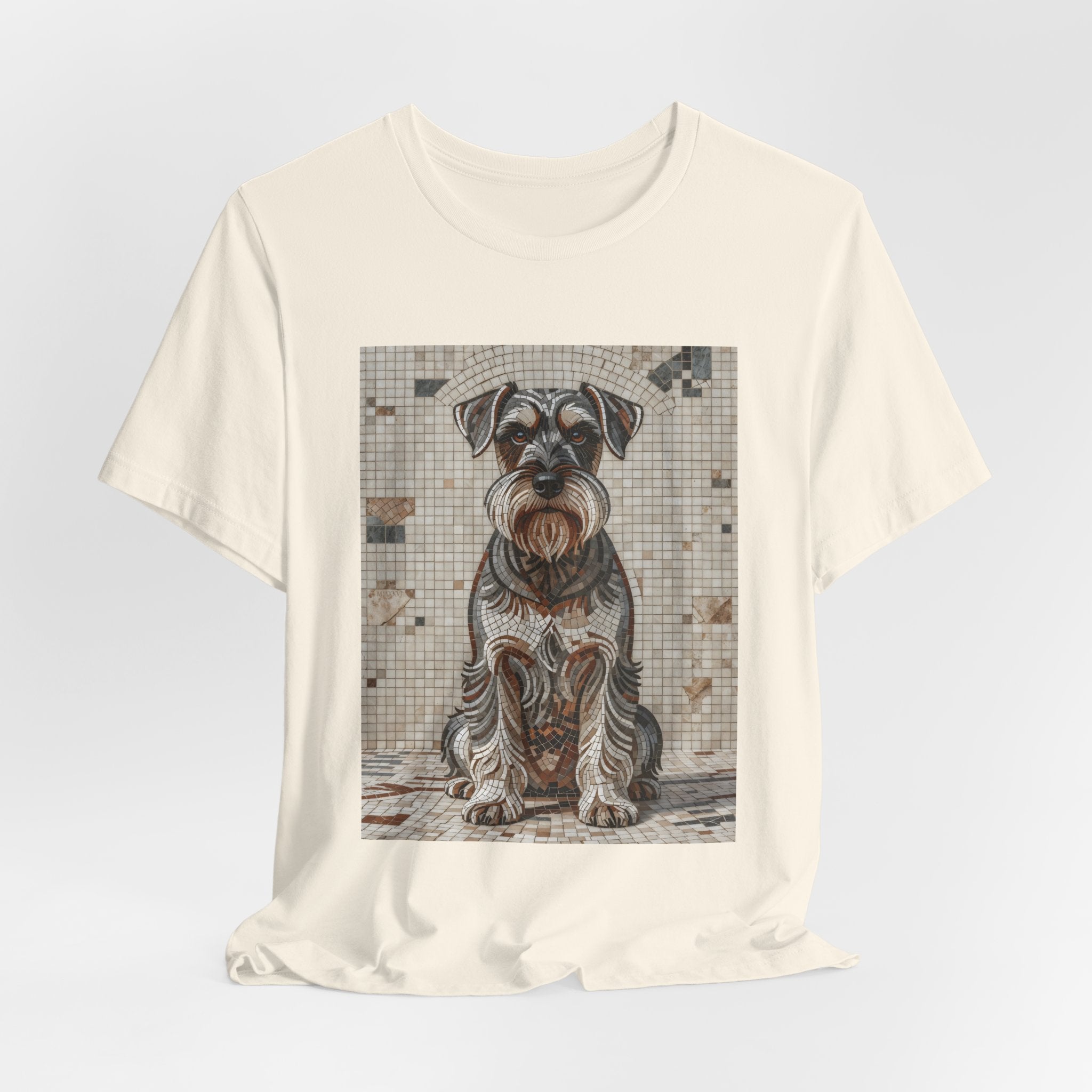 Schnauzer T Shirt | Living Work of Art Collection | Mosaic Style