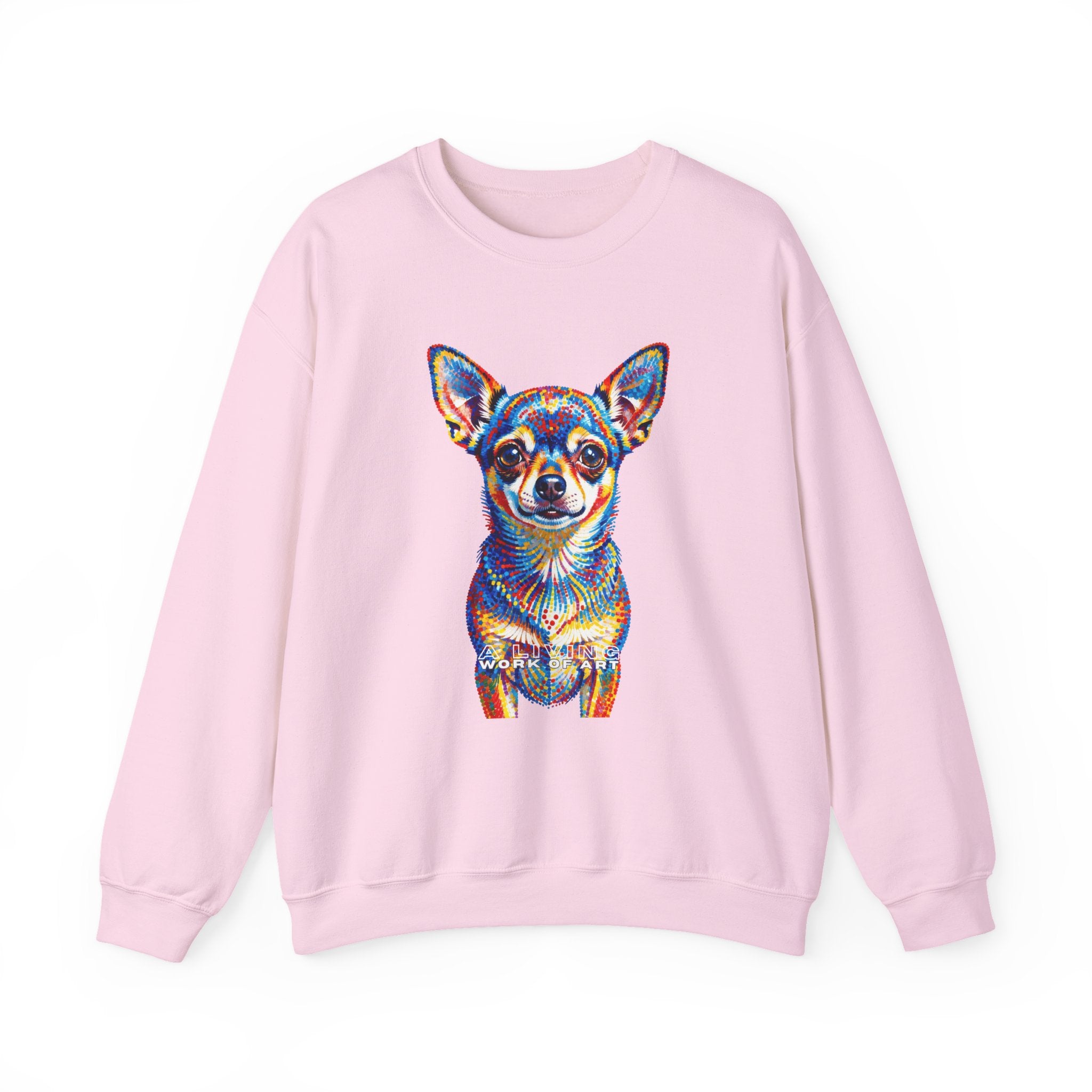 Chihuahua Sweatshirt | Living Work of Art Collection | Pointillism Style