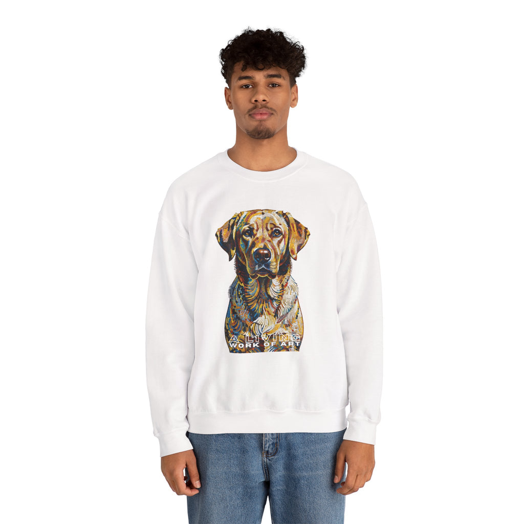 Labrador Retriever Sweatshirt | Living Work of Art Collection | Pointillism Style