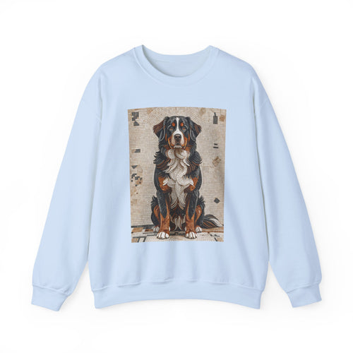 Bernese Mountain Dog Sweatshirt | Living Work of Art Collection | Mosaic Style