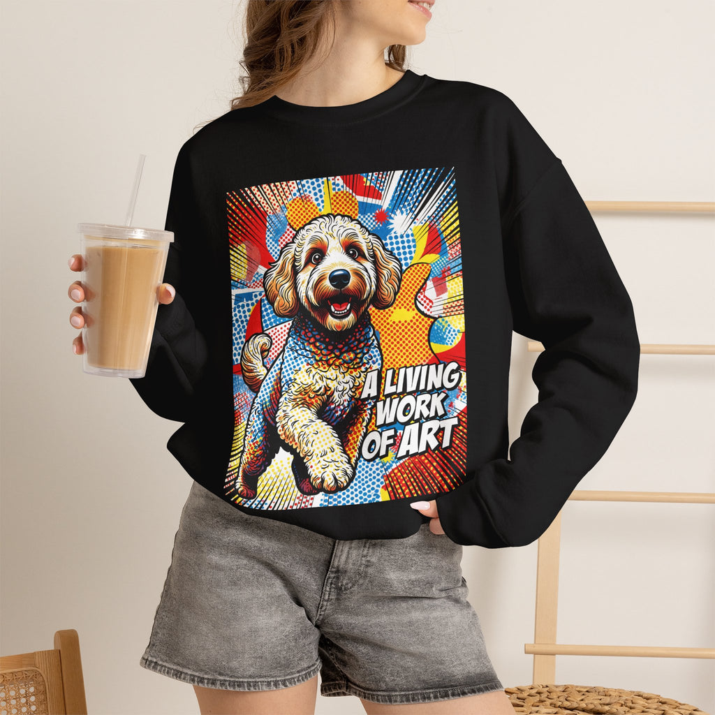 Goldendoodle Sweatshirt | Living Work of Art Collection | Pop Art