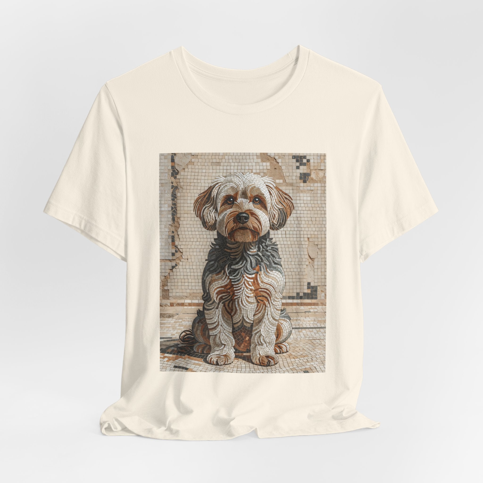 Yorkipoo T Shirt | Living Work of Art Collection | Mosaic Style