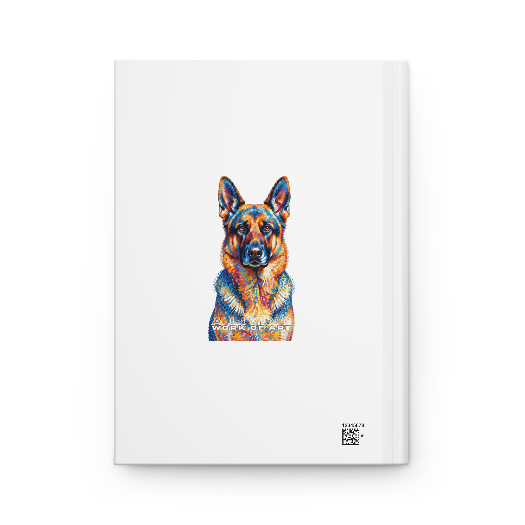 German Shepherd Notebook | Living Work of Art Collection | Pointillism Style