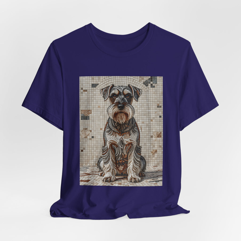Schnauzer T Shirt | Living Work of Art Collection | Mosaic Style