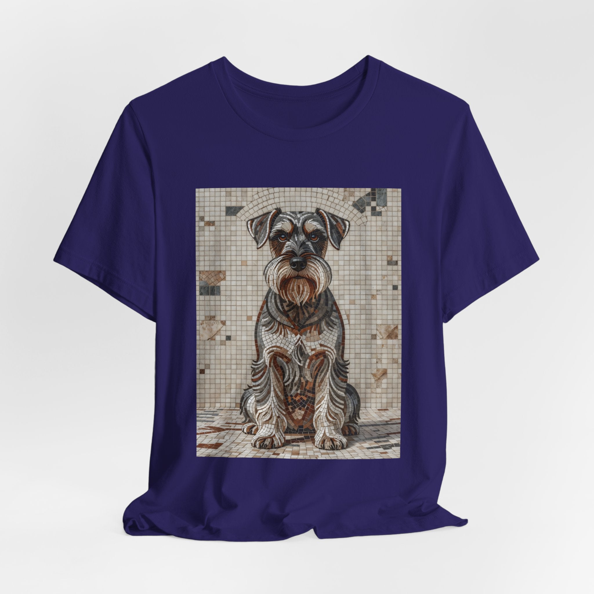 Schnauzer T Shirt | Living Work of Art Collection | Mosaic Style