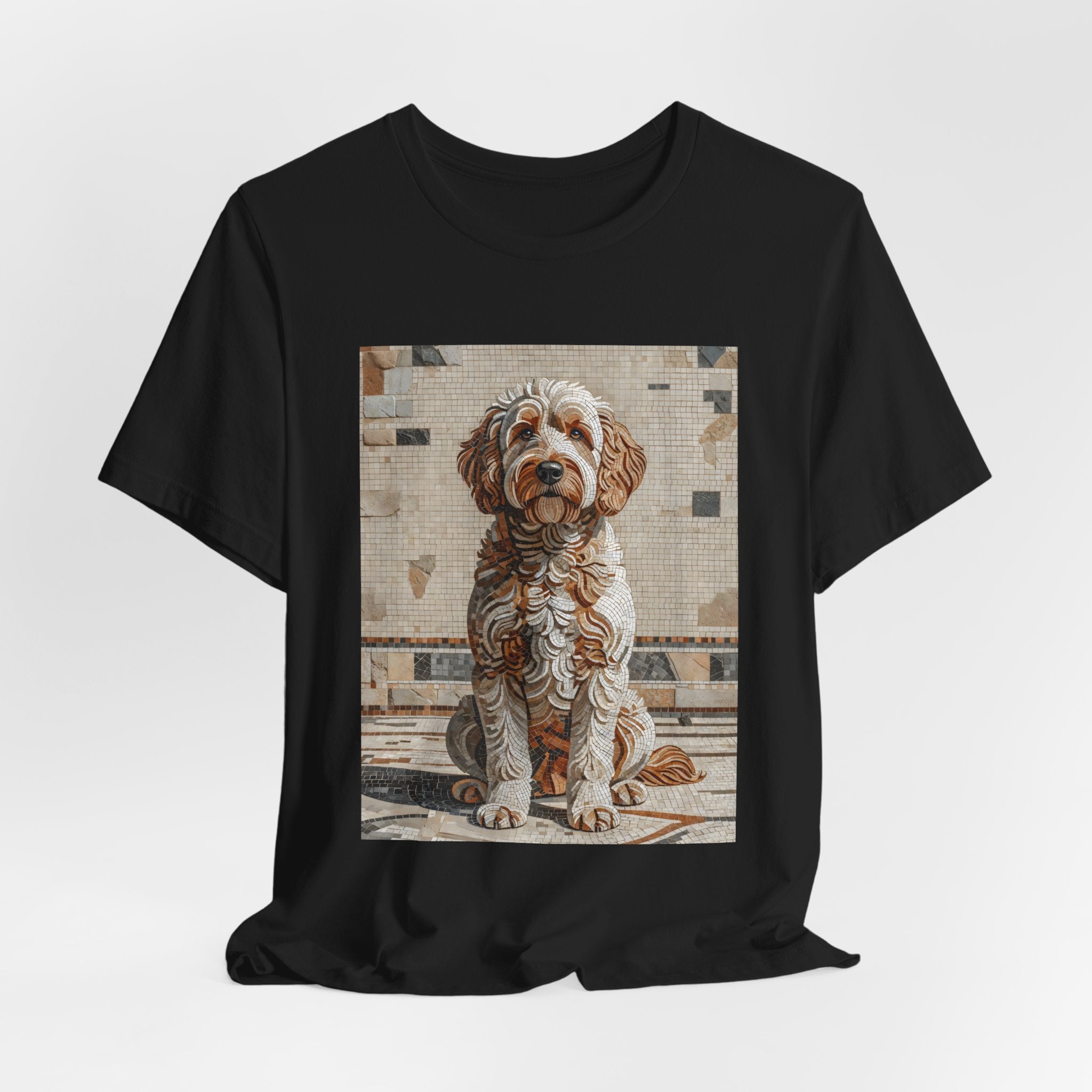 Labradoodle T Shirt | Living Work of Art Collection | Mosaic Style