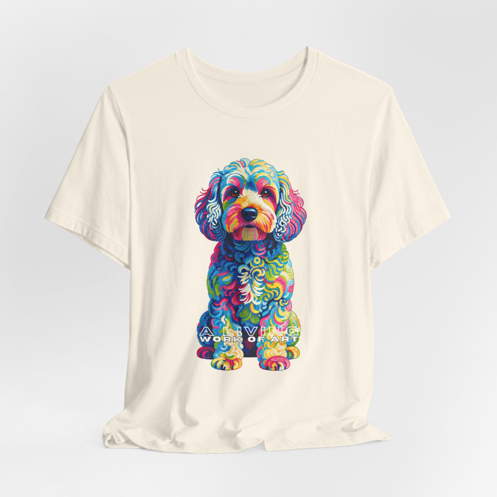 Cockapoo T Shirt | Living Work of Art Collection | Pointillism Style