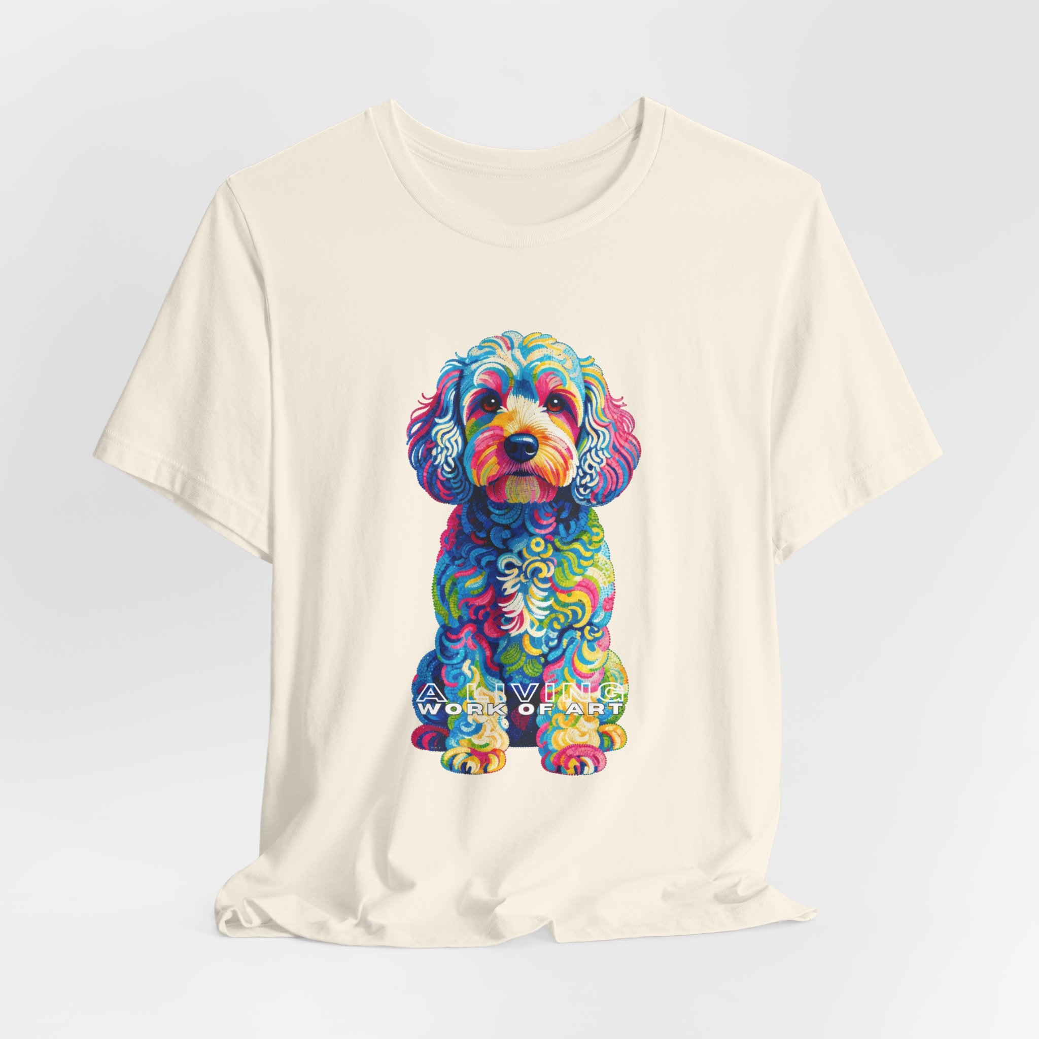 Cockapoo T Shirt | Living Work of Art Collection | Pointillism Style