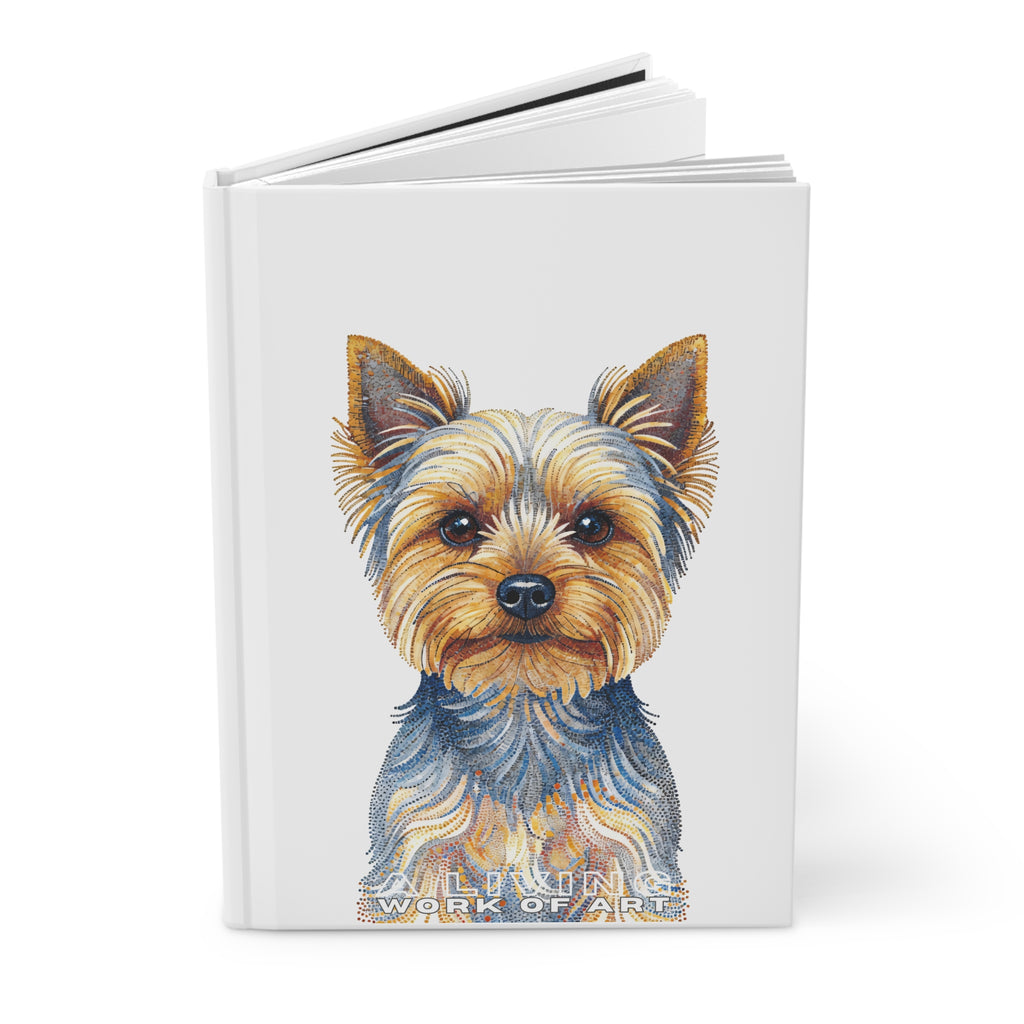 Yorkshire Terrier Notebook | Living Work of Art Collection | Pointillism Style