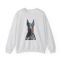 Doberman Pinscher Sweatshirt | Living Work of Art Collection | Pointillism Style