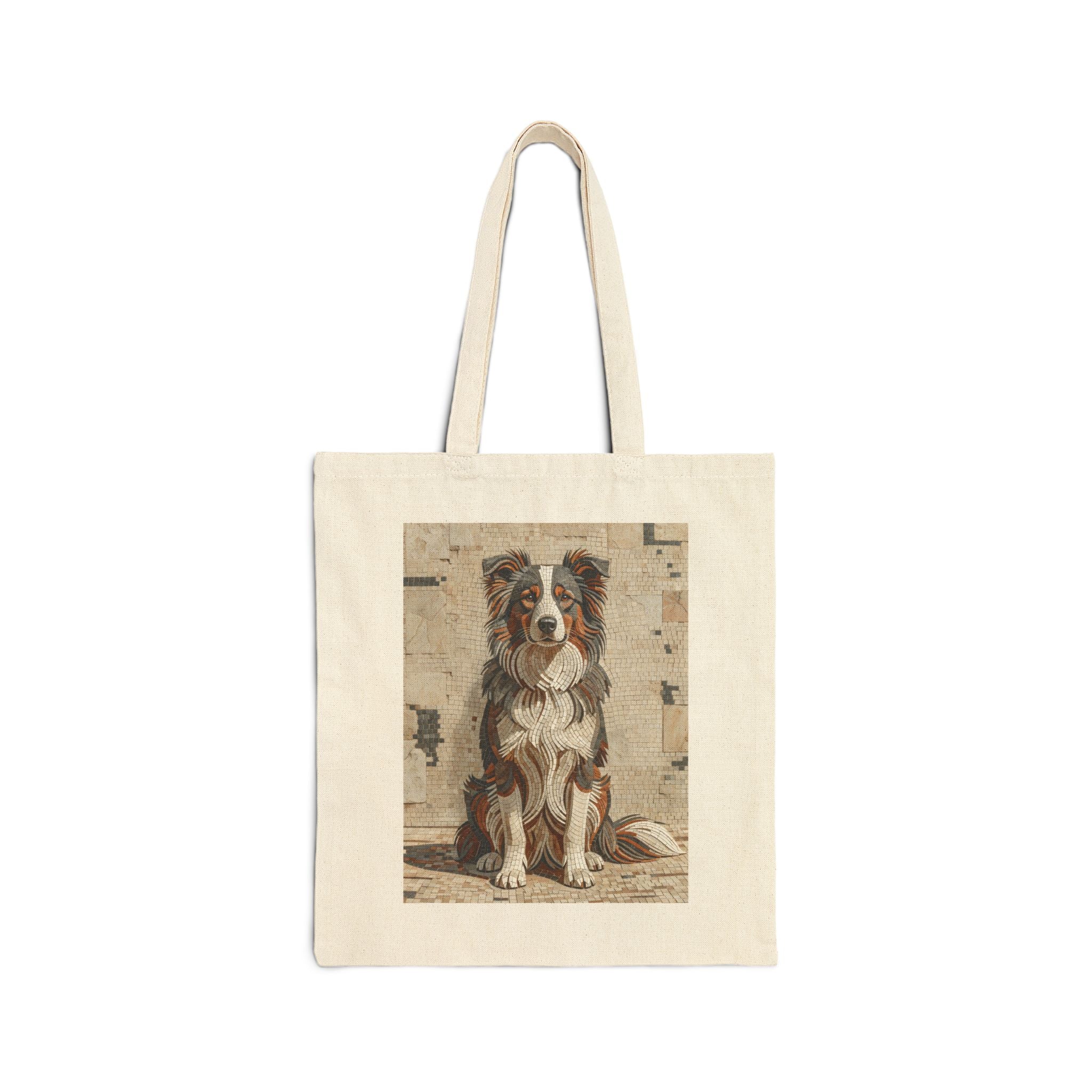 Border Collie Tote Bag | Living Work of Art Collection | Mosaic Style