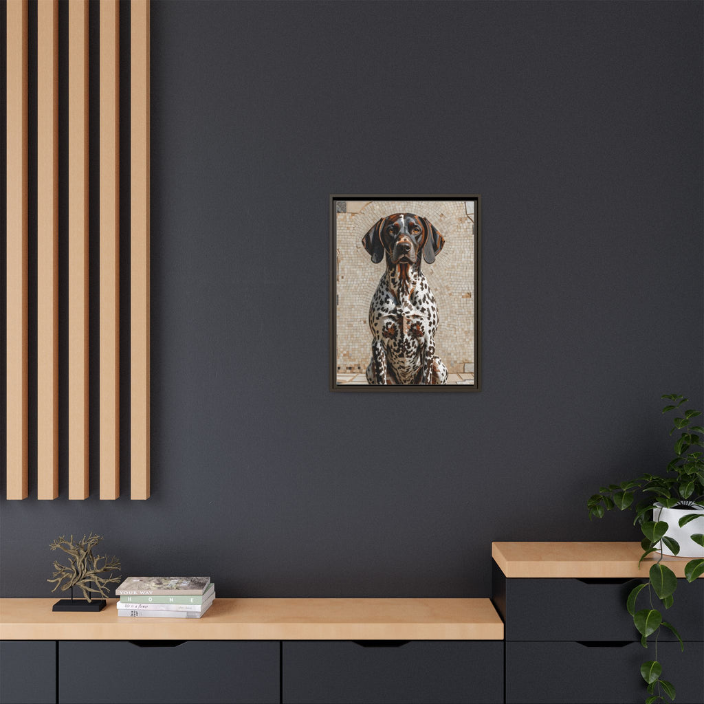 German Shorthaired Pointer Canvas Wall Art | Living Work of Art Collection | Mosaic Style Print