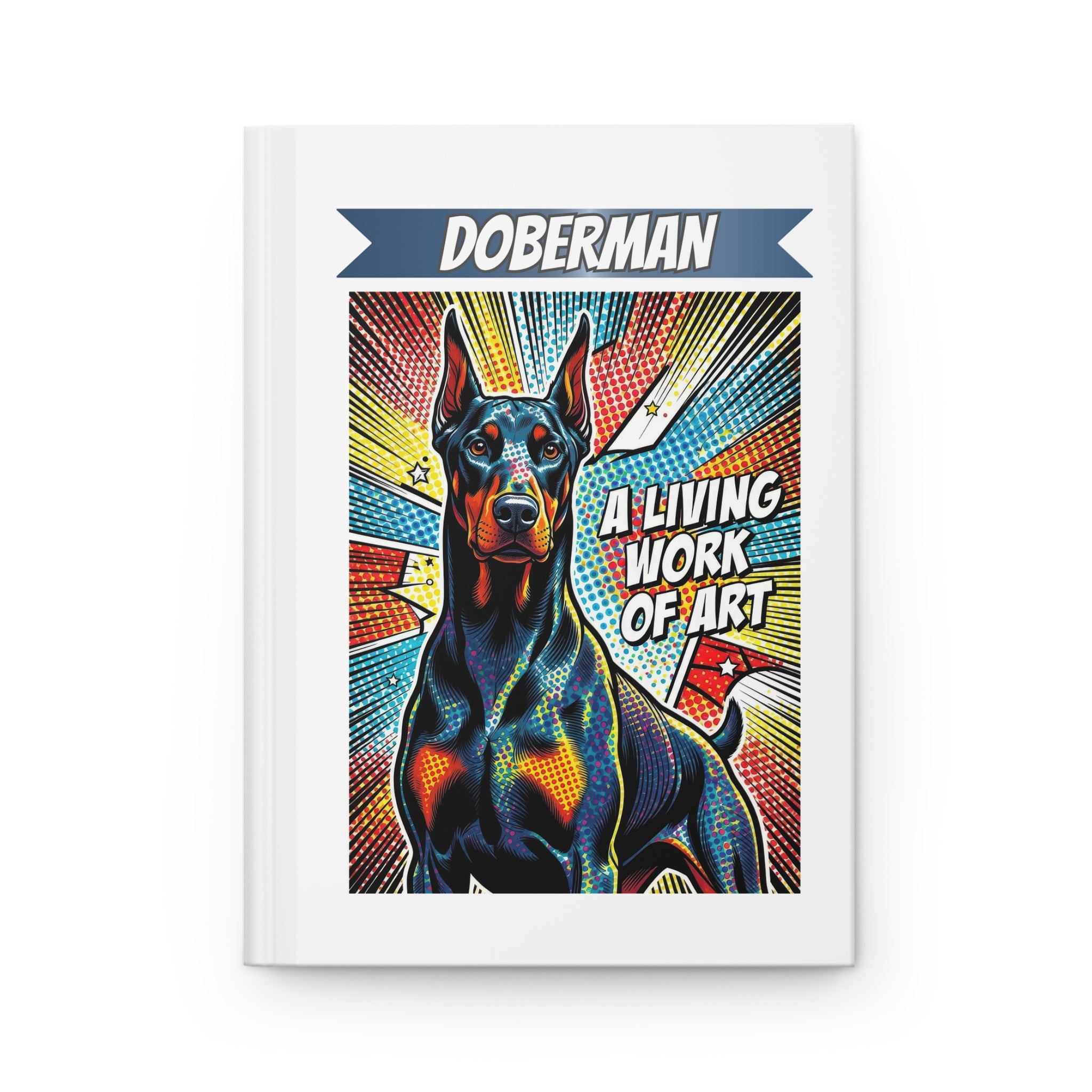 Doberman Pinscher Notebook | Living Work of Art Diary Collection | Pop Art