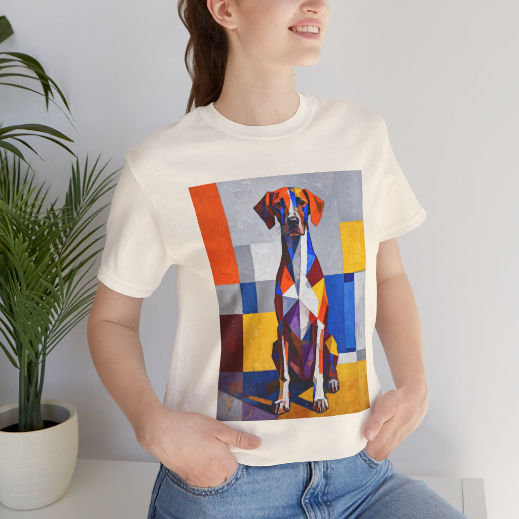 German Shorthaired Pointer T Shirt | Living Work of Art Collection | Cubist Style