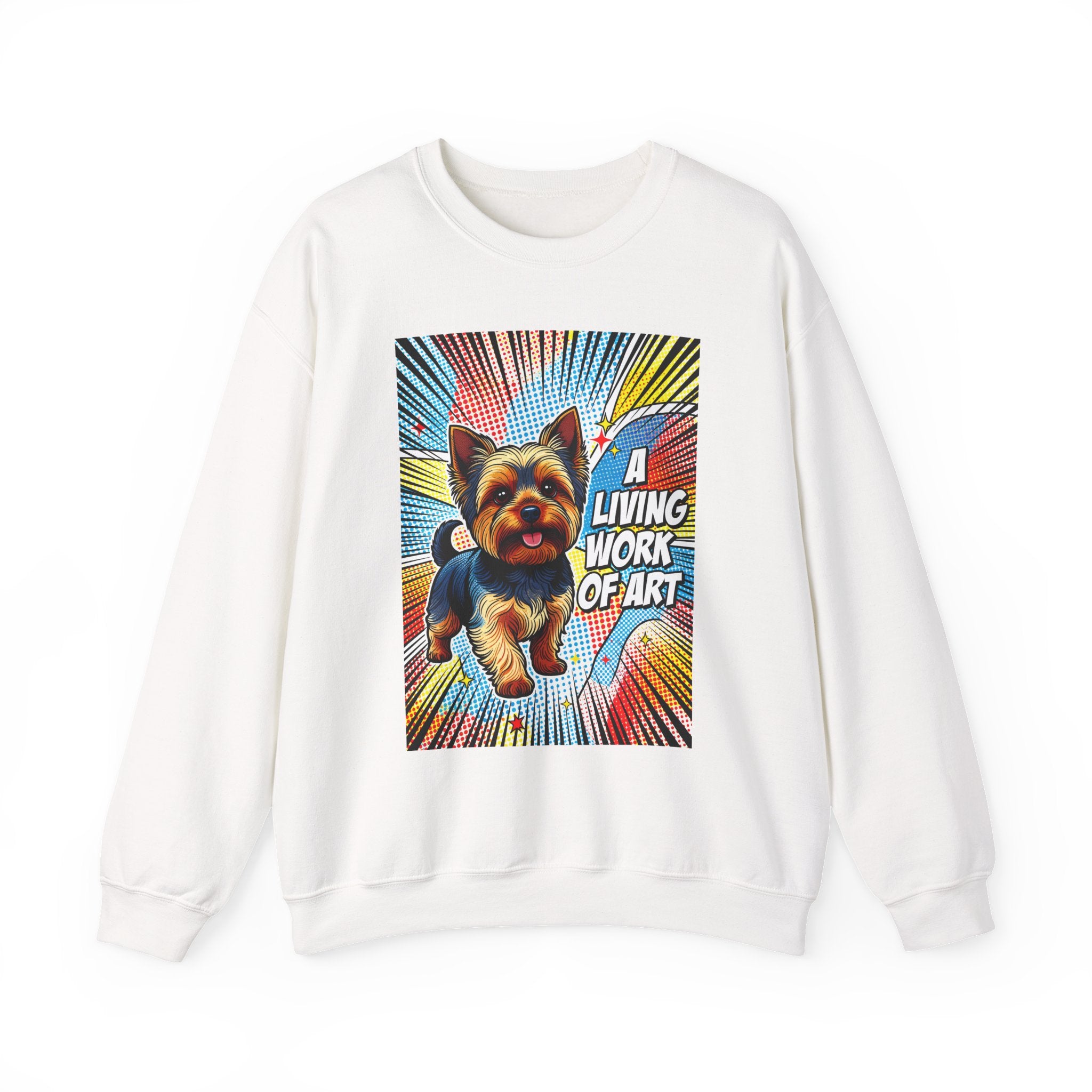 Yorkshire Terrier Sweatshirt | Living Work of Art Collection | Pop Art