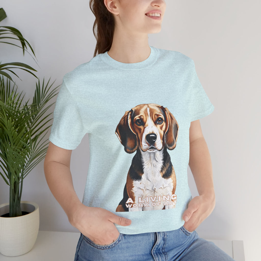 Beagle T Shirt | Living Work of Art Collection | Pointillism Style