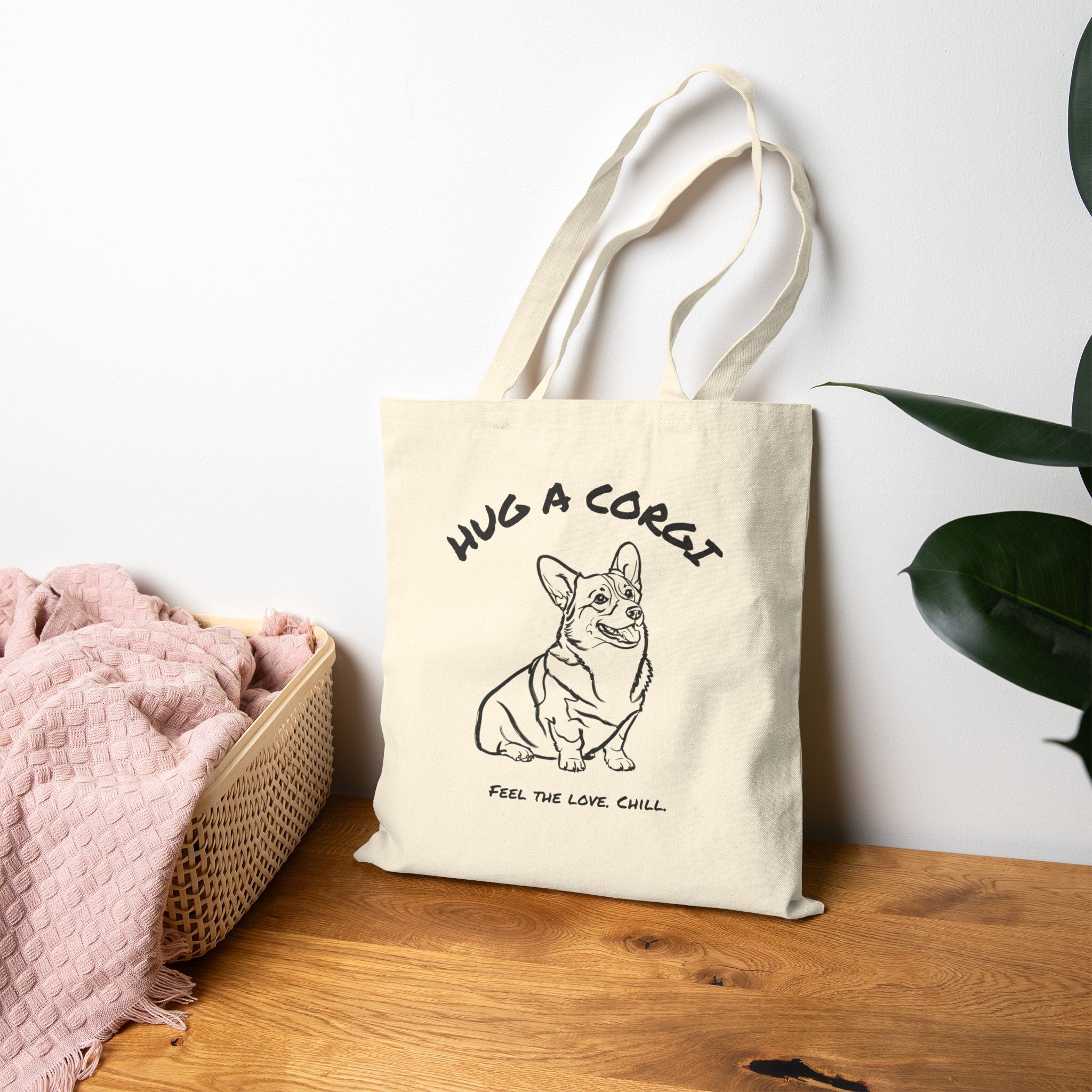 Corgi Tote Bag | Hug a Corgi