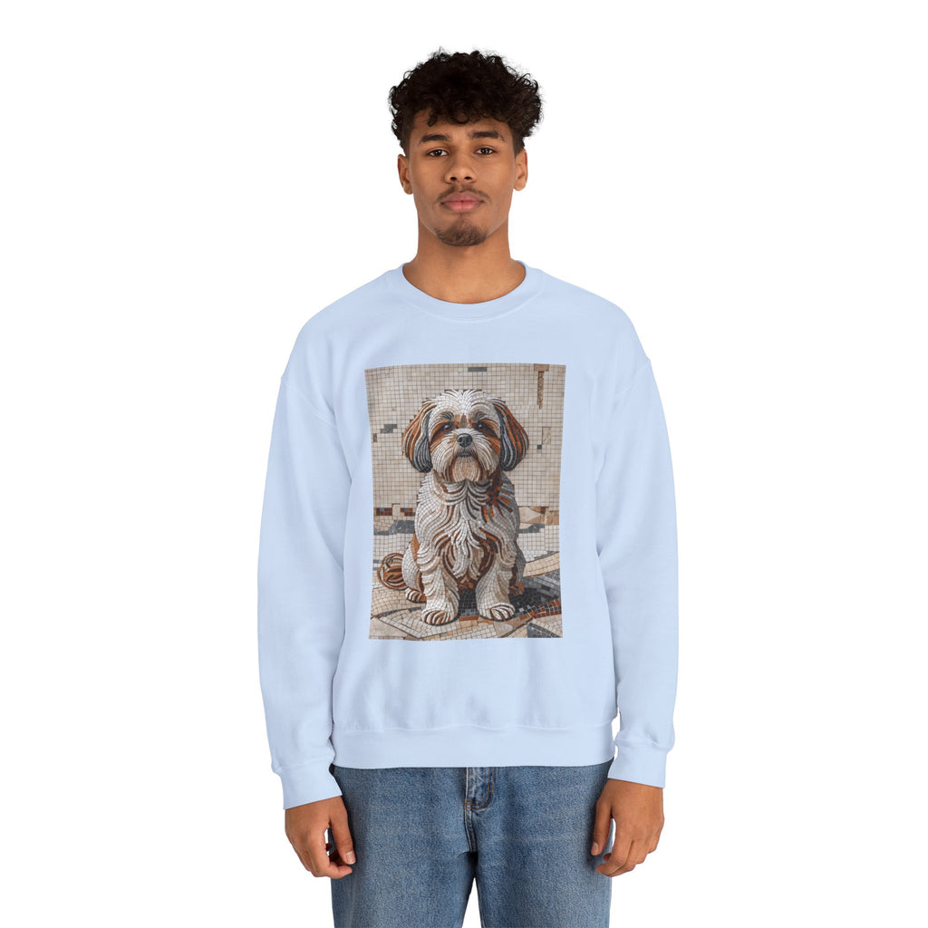 Shih Tzu Sweatshirt | Living Work of Art Collection | Mosaic Style