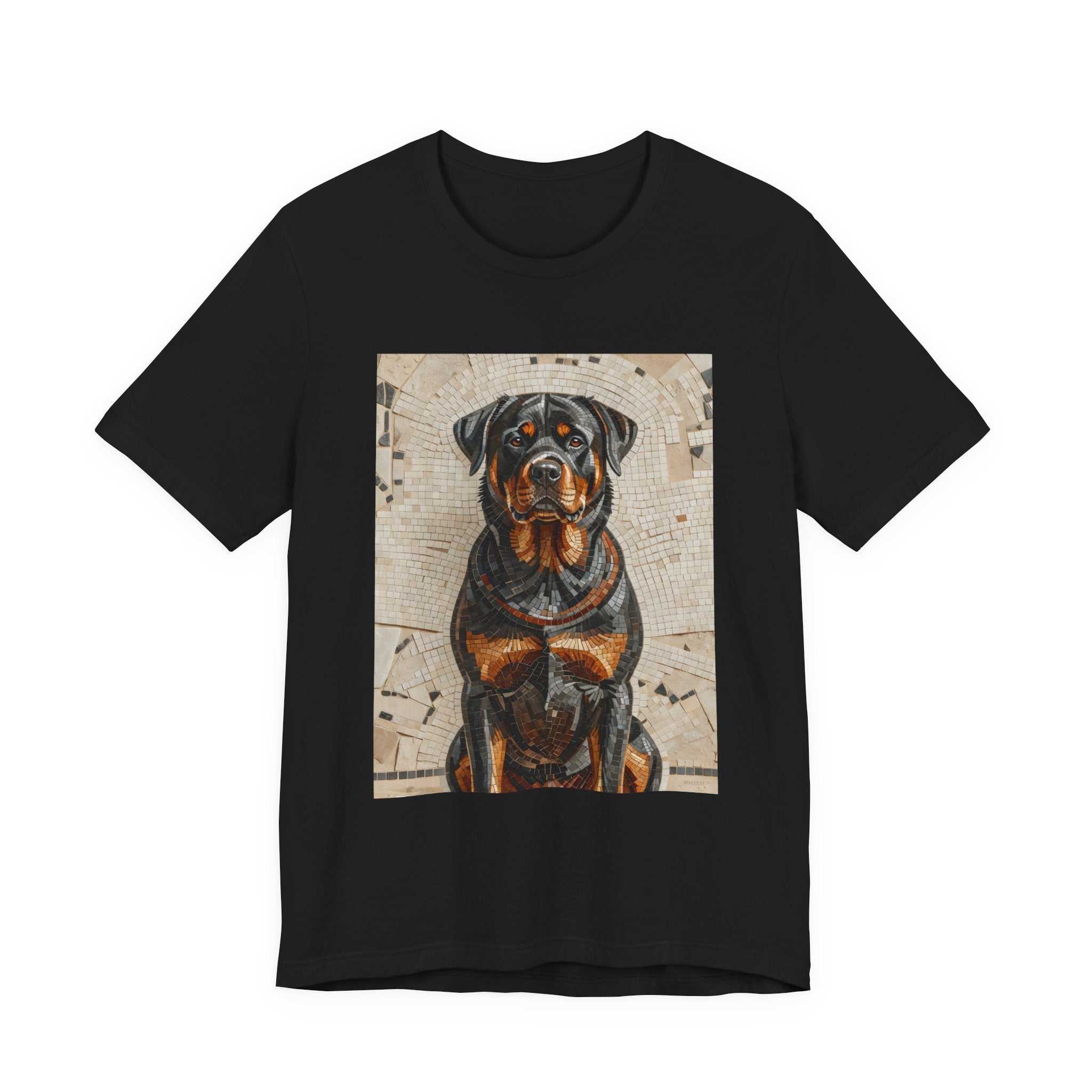 Rottweiler T Shirt | Living Work of Art Collection | Mosaic Style