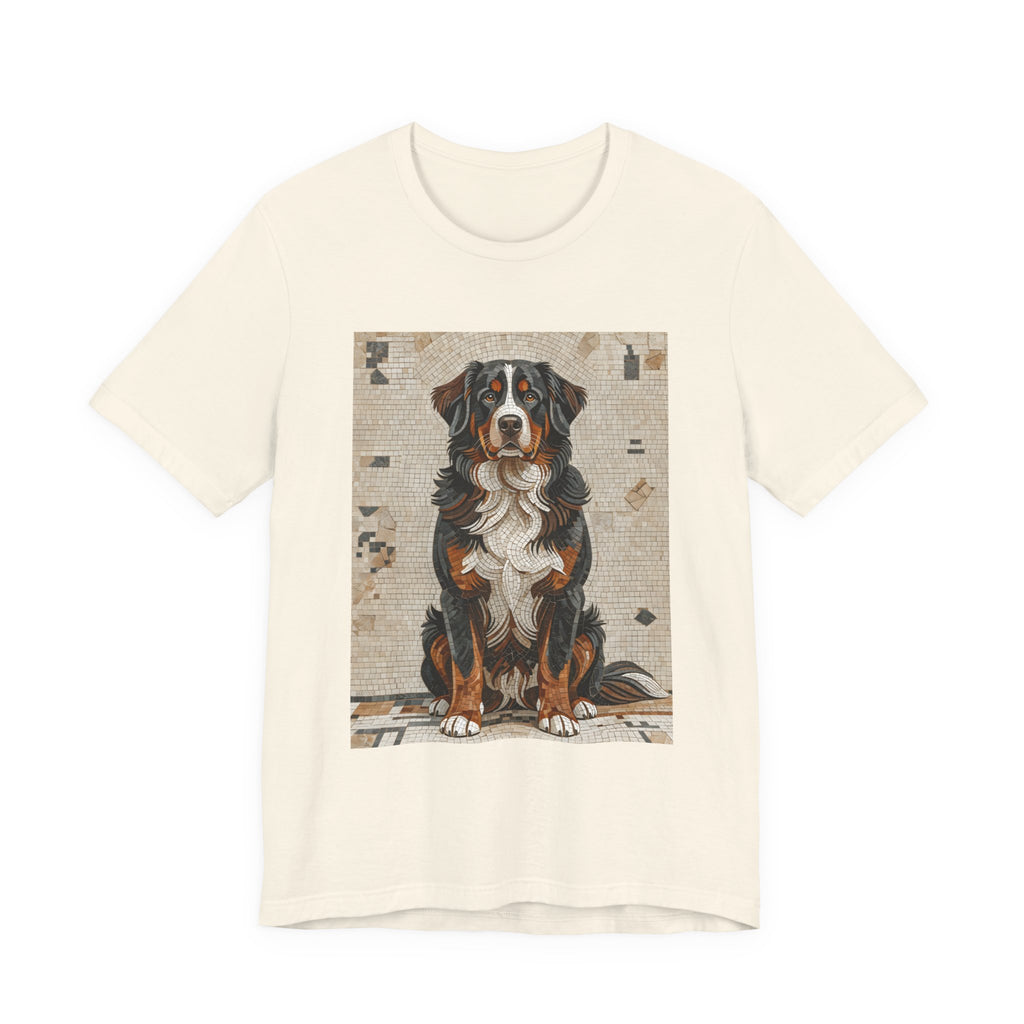 Bernese Mountain Dog T Shirt | Living Work of Art Collection | Mosaic Style