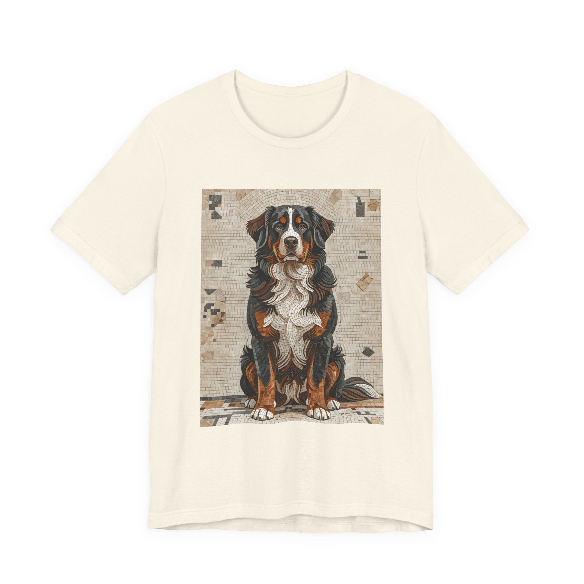 Bernese Mountain Dog T Shirt | Living Work of Art Collection | Mosaic Style